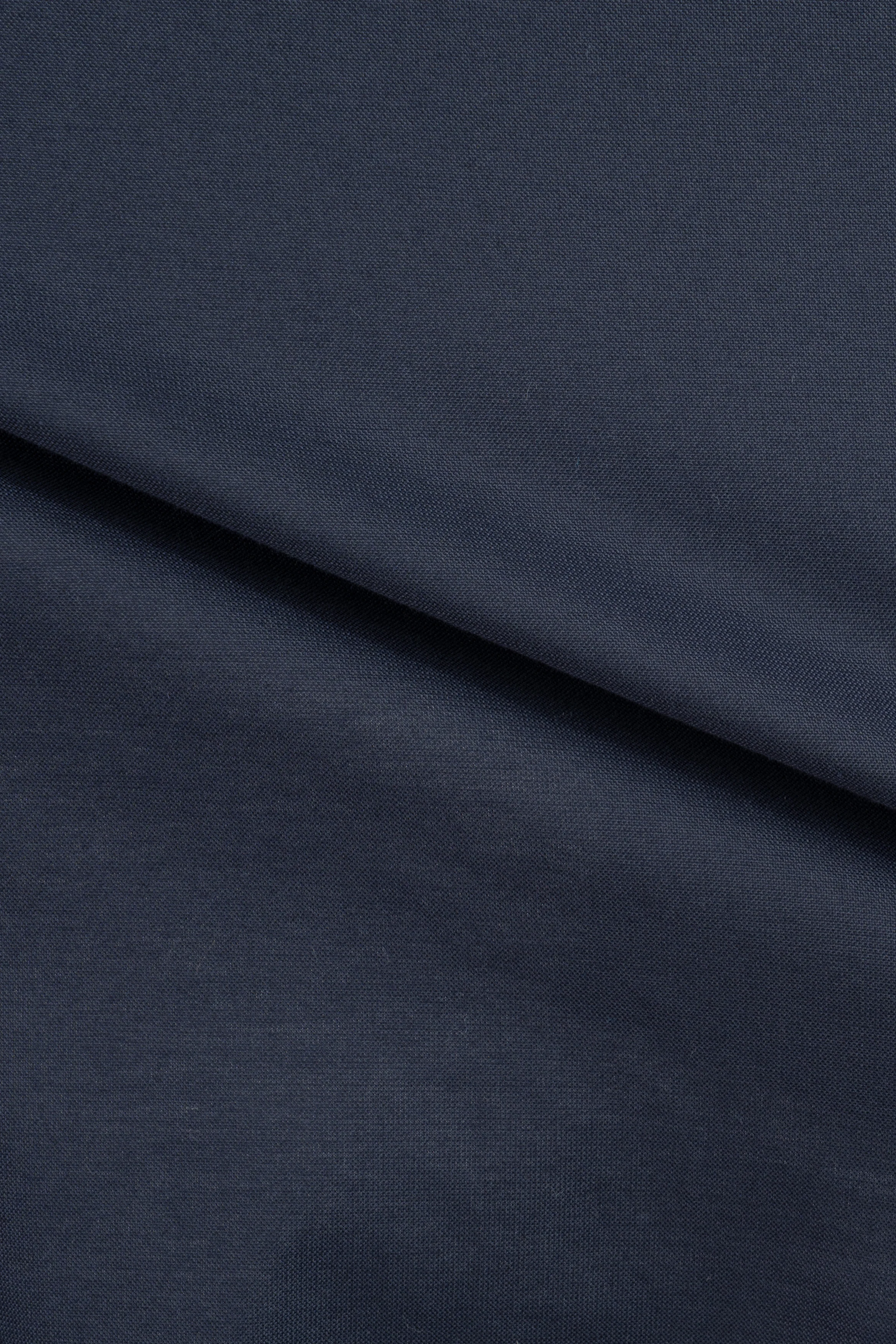 Stretch Oxford Button Down Shirt Navy - Image 7
