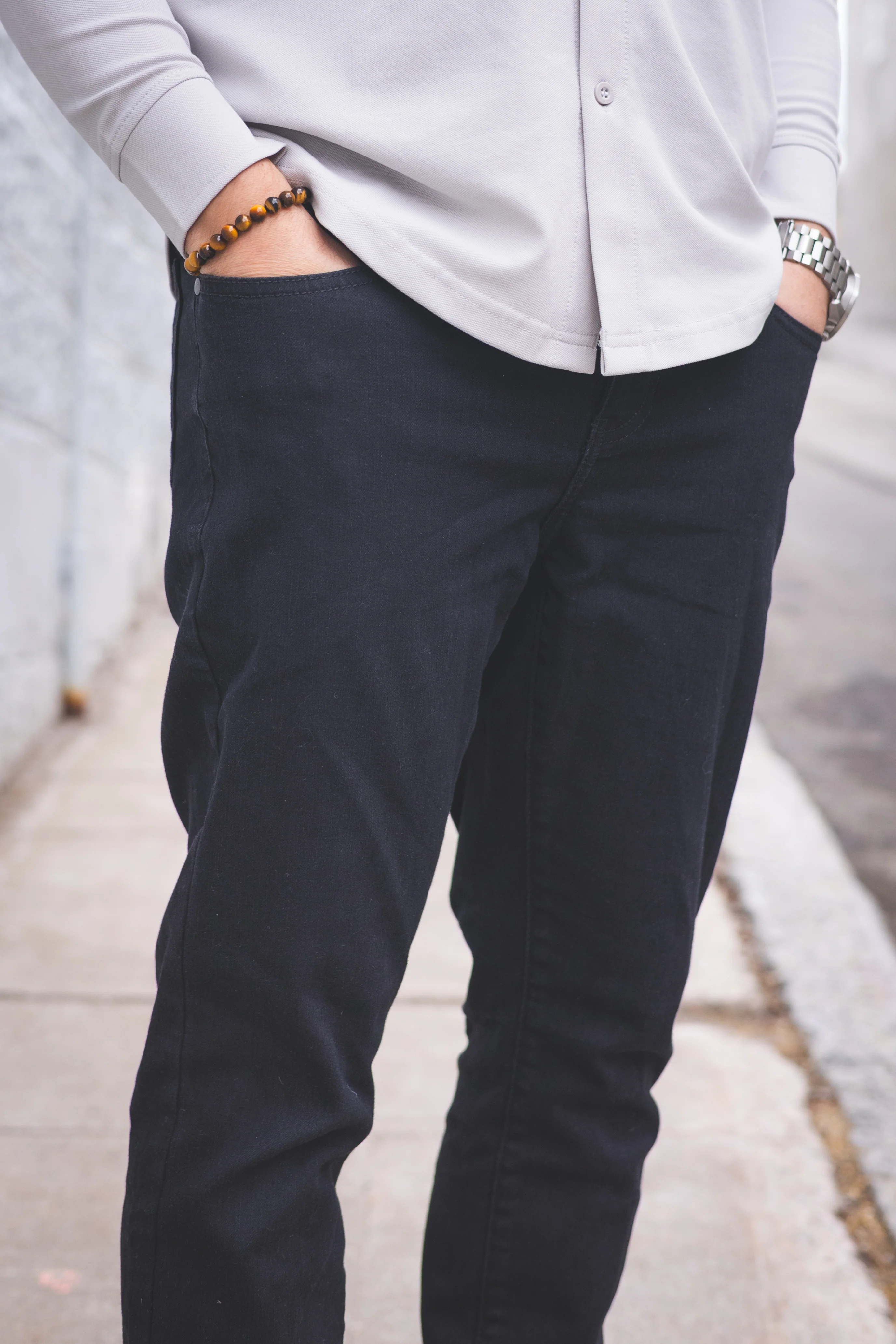Core Extra Stretch Jeans Black - Image 10