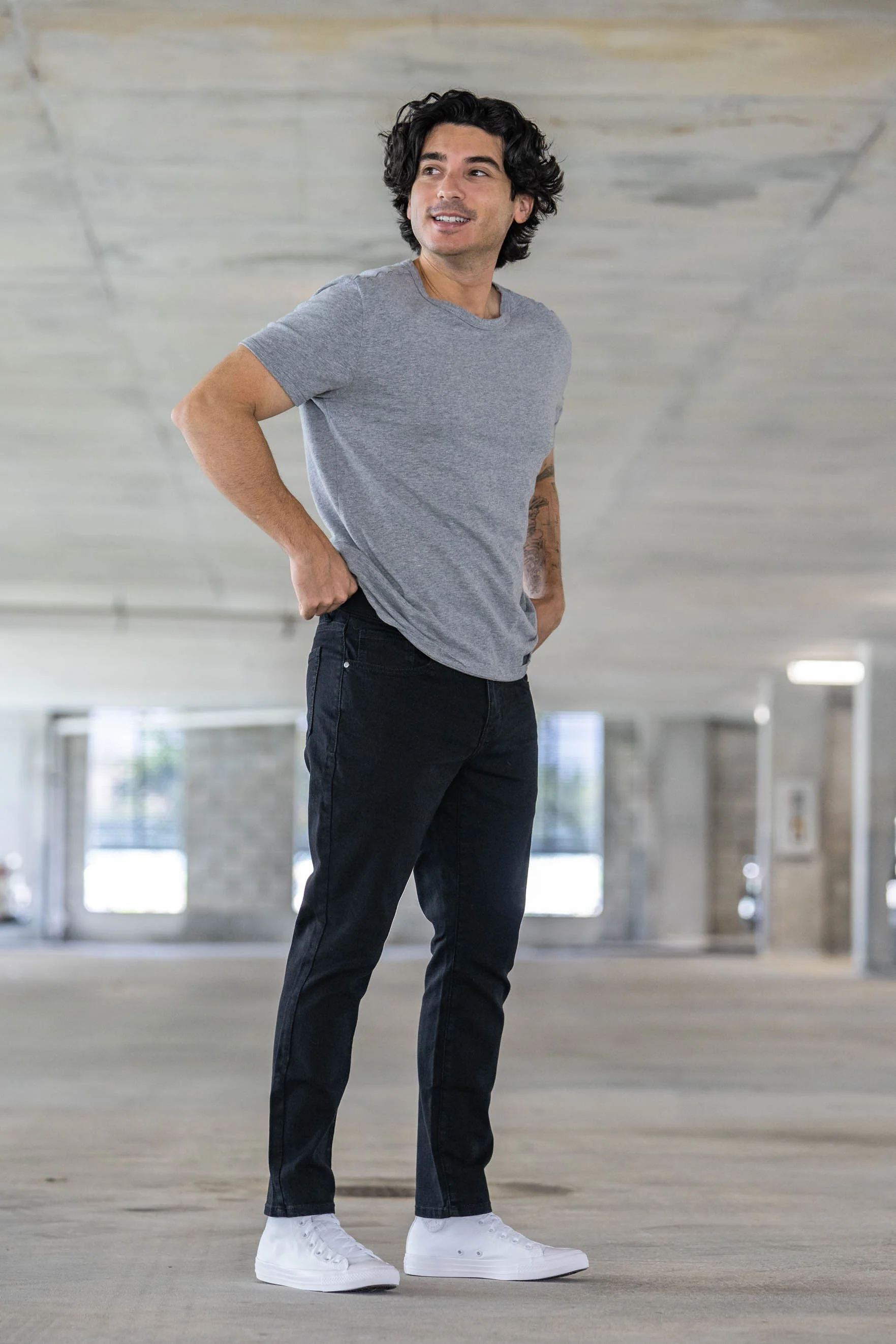 Core Extra Stretch Jeans Black - Image 15