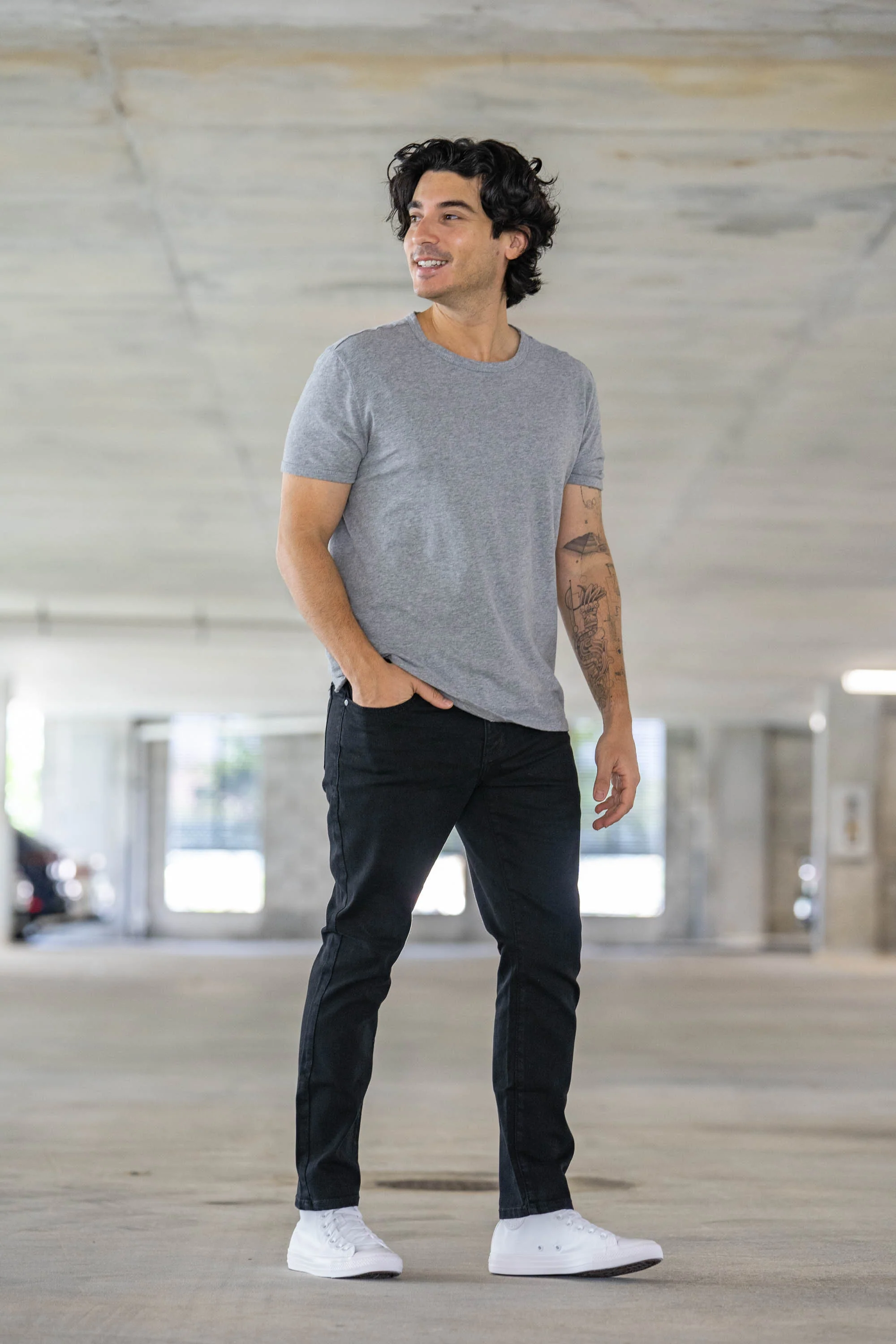 Core Extra Stretch Jeans Black - Image 16