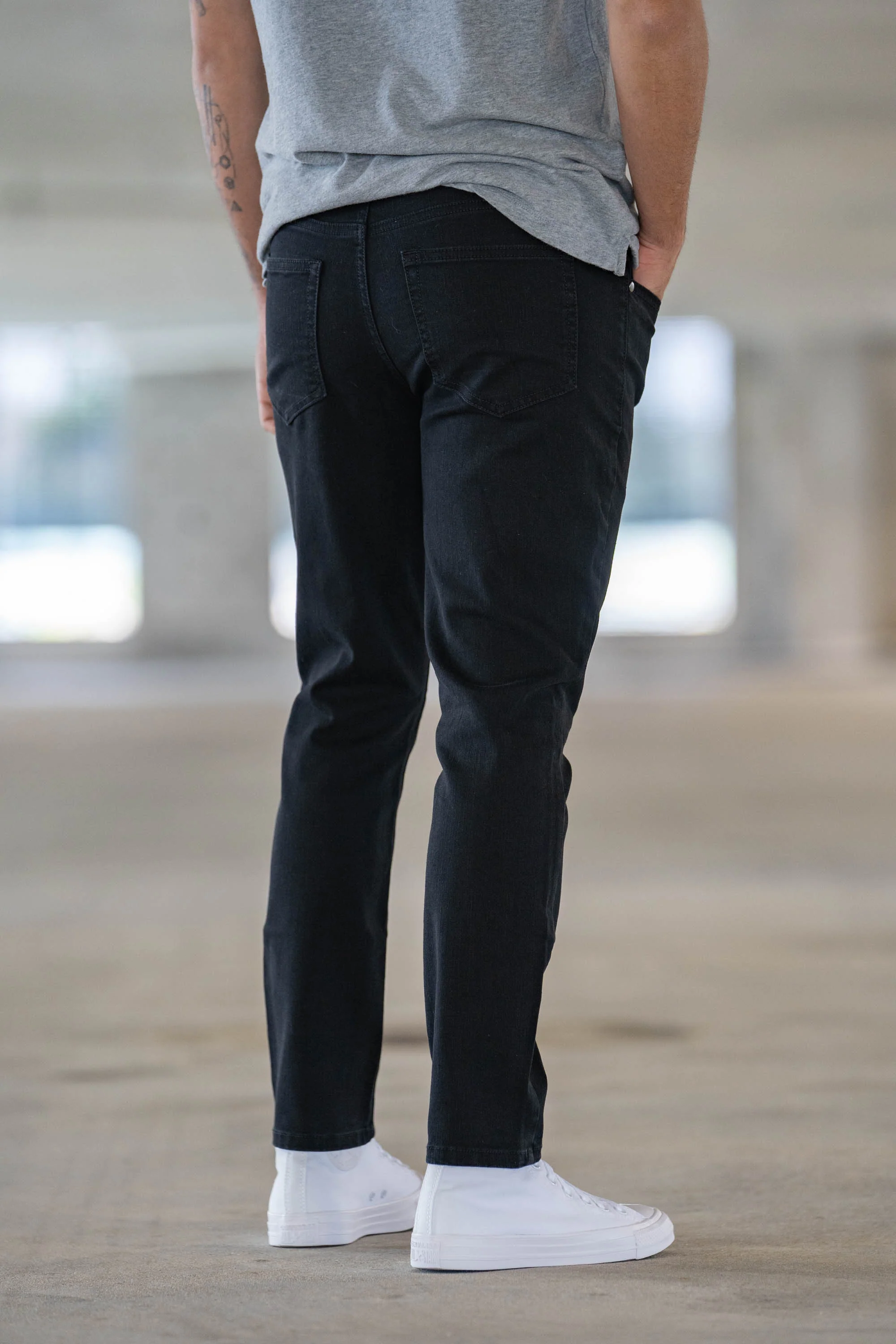 Core Extra Stretch Jeans Black - Image 17