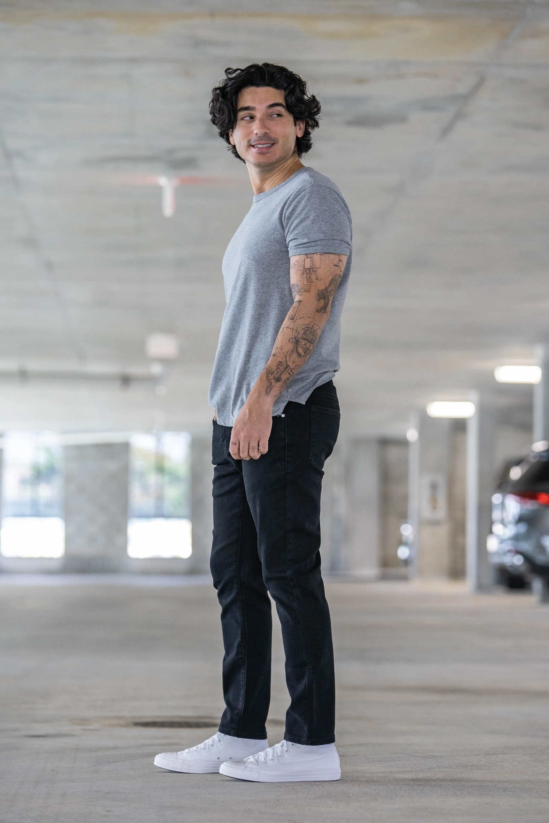 Core Extra Stretch Jeans Black - Image 19