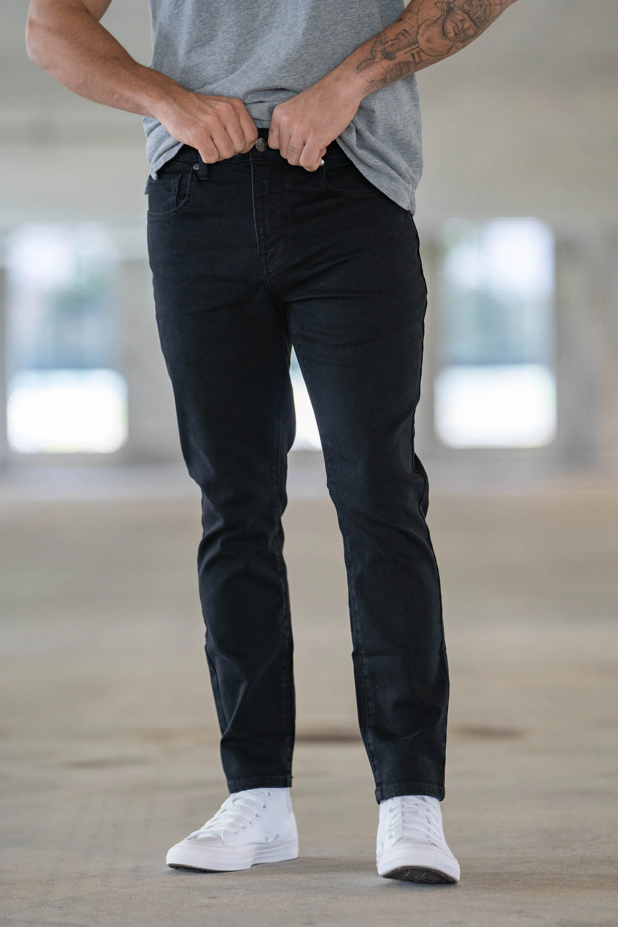 Core Extra Stretch Jeans Black - Image 21