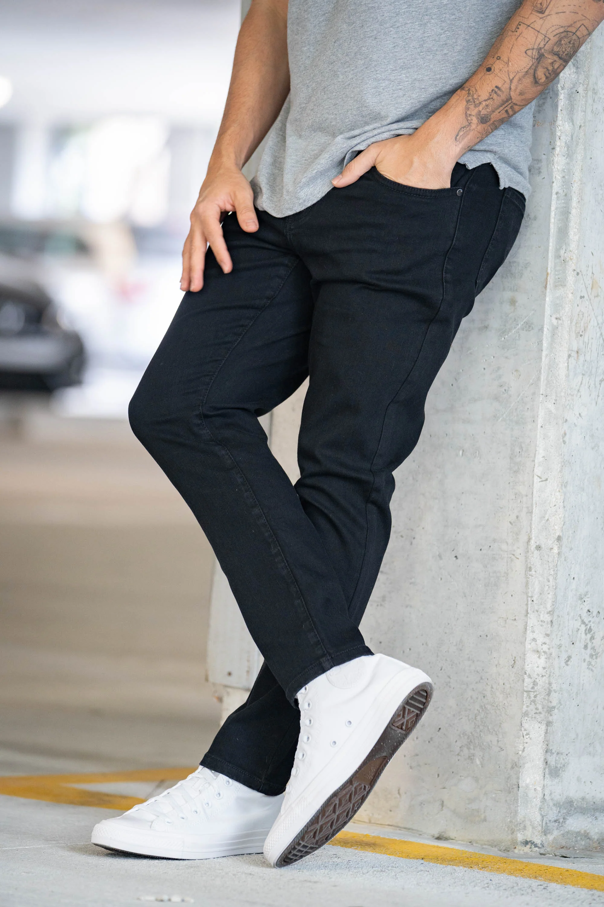 Core Extra Stretch Jeans Black - Image 22