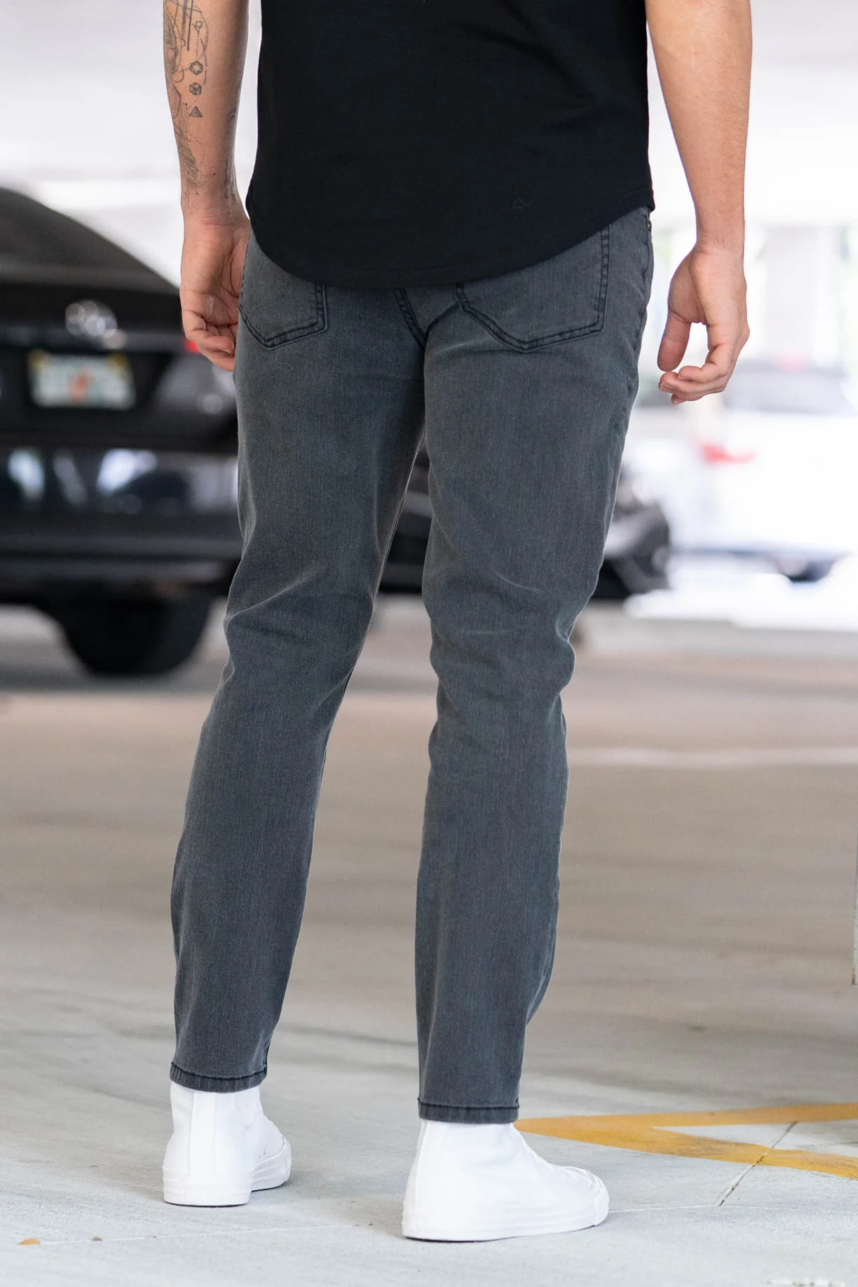 Core Extra Stretch Jeans Charcoal - Image 7