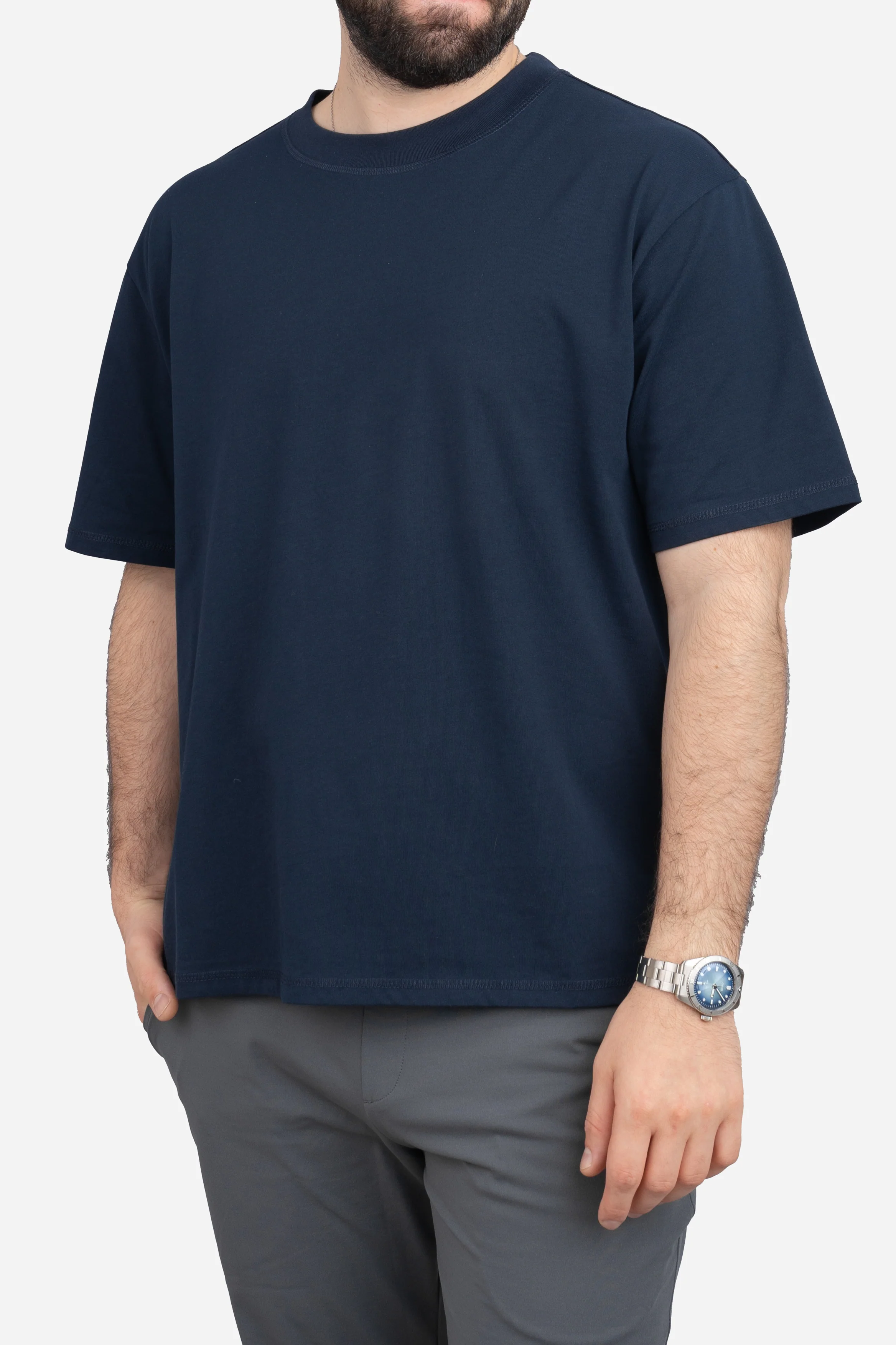Core T-Shirt Loose Fit Navy - Image 11