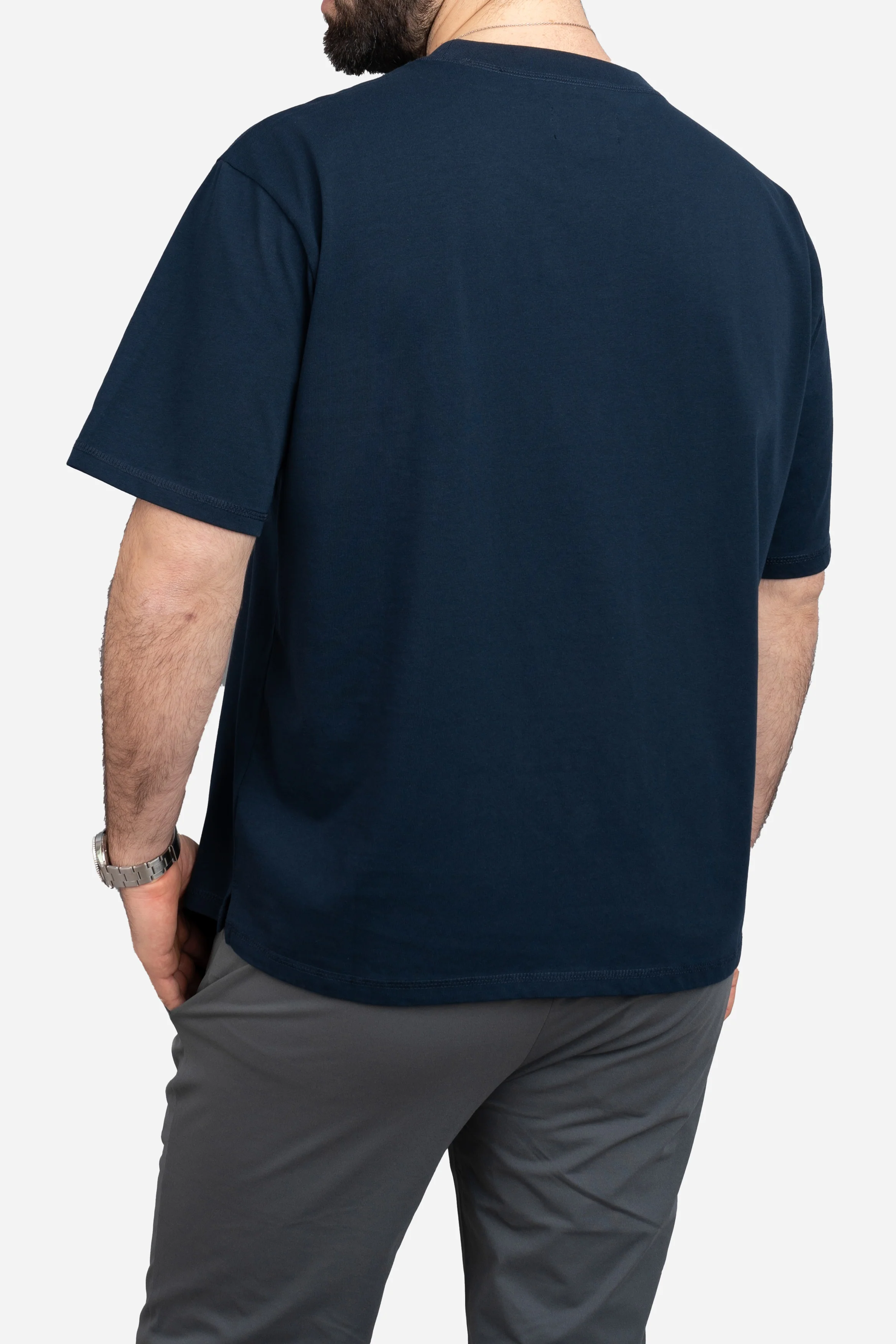 Core T-Shirt Loose Fit Navy - Image 13