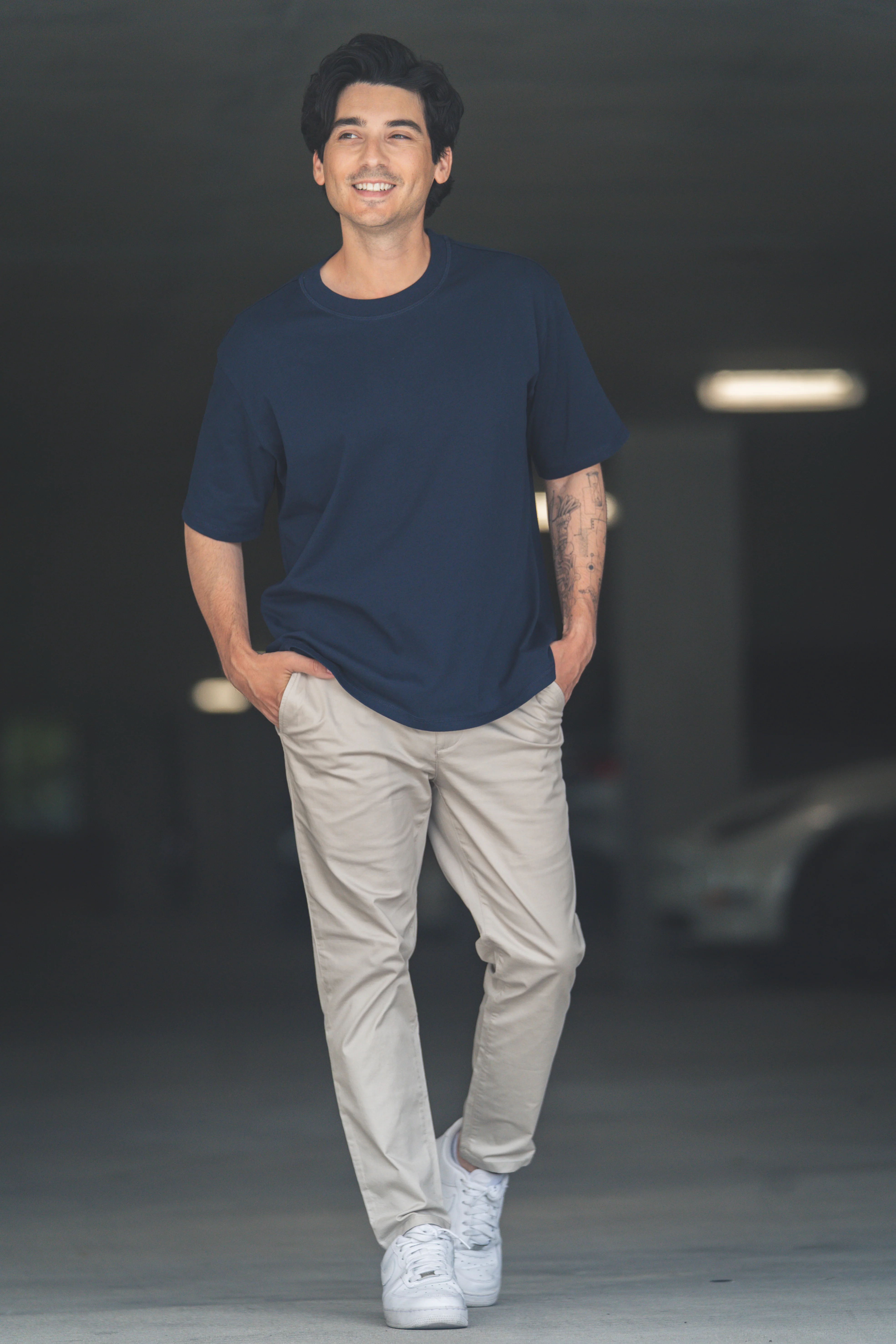 Core T-Shirt Loose Fit Navy - Image 15