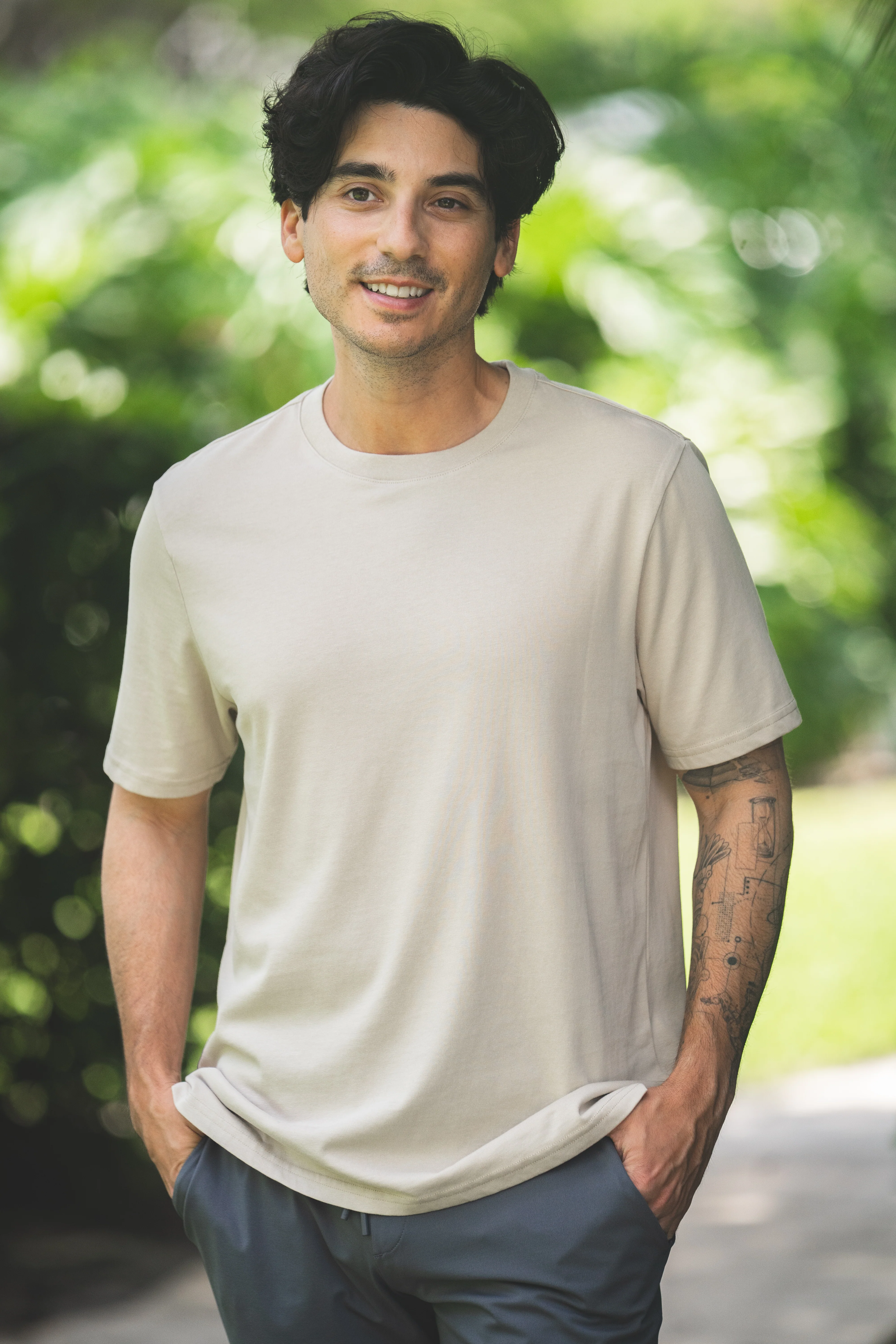 Core T-Shirt Regular Fit Stone - Image 5