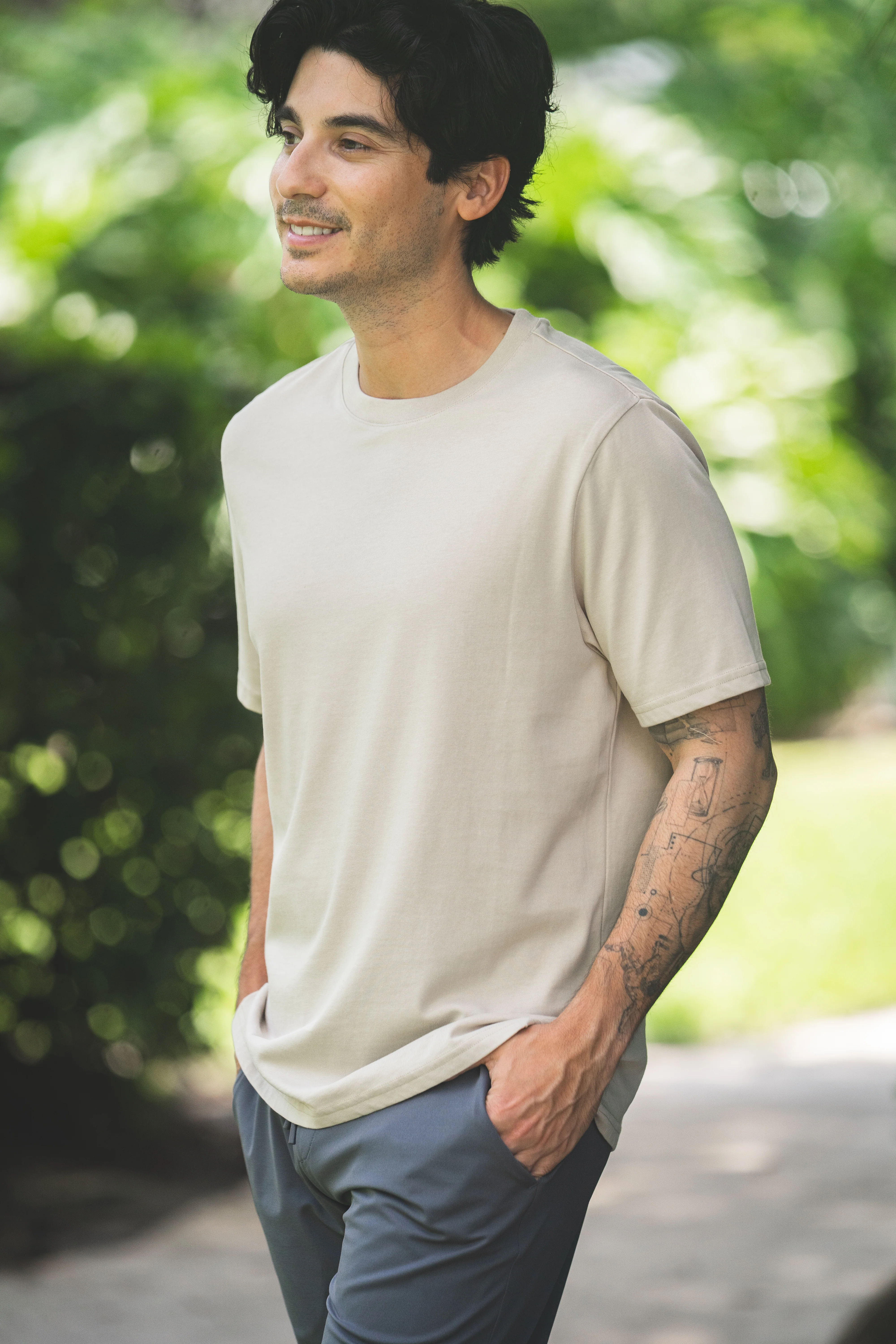 Core T-Shirt Regular Fit Stone - Image 9