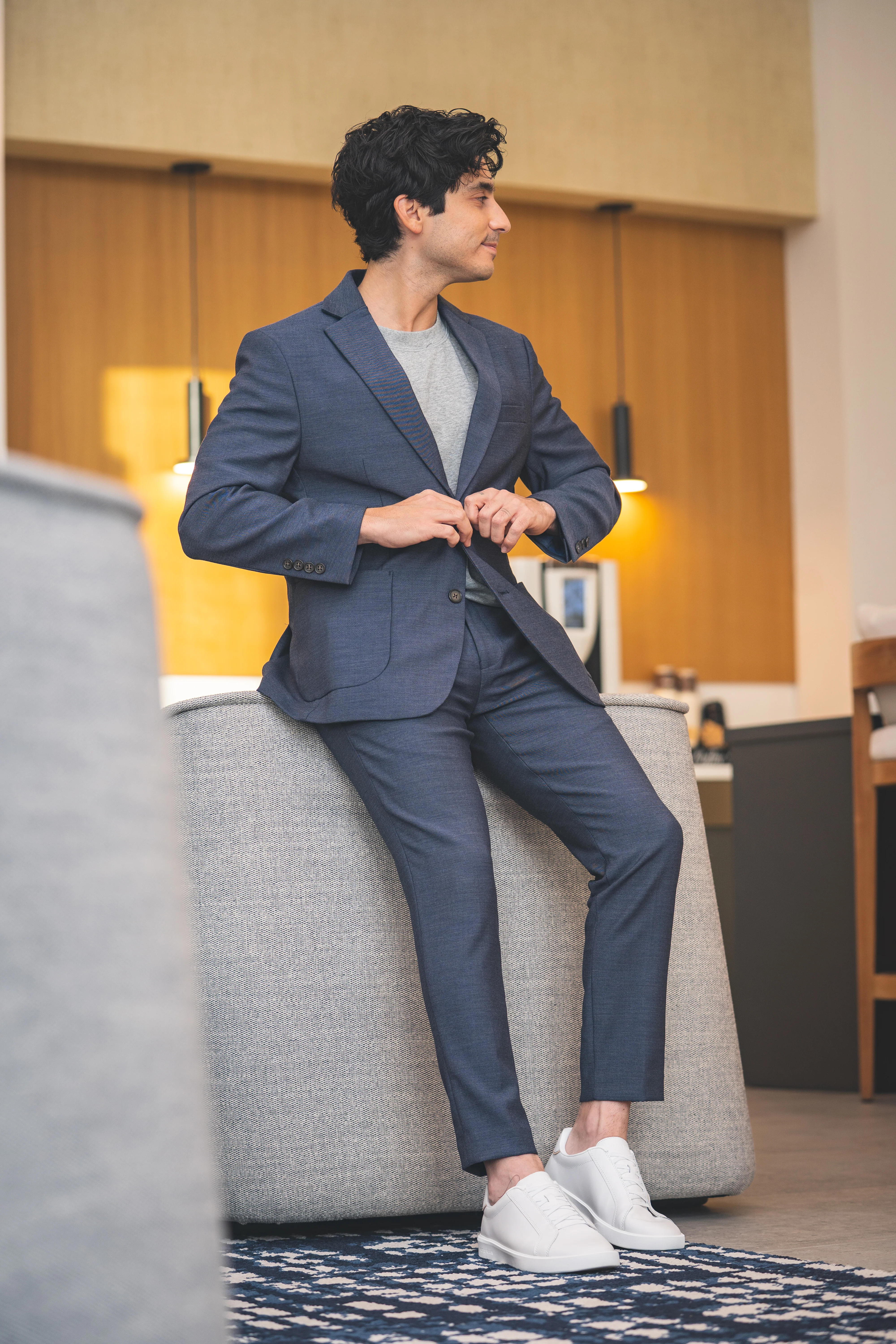 FlexPro Suit Pants Blue - Image 3