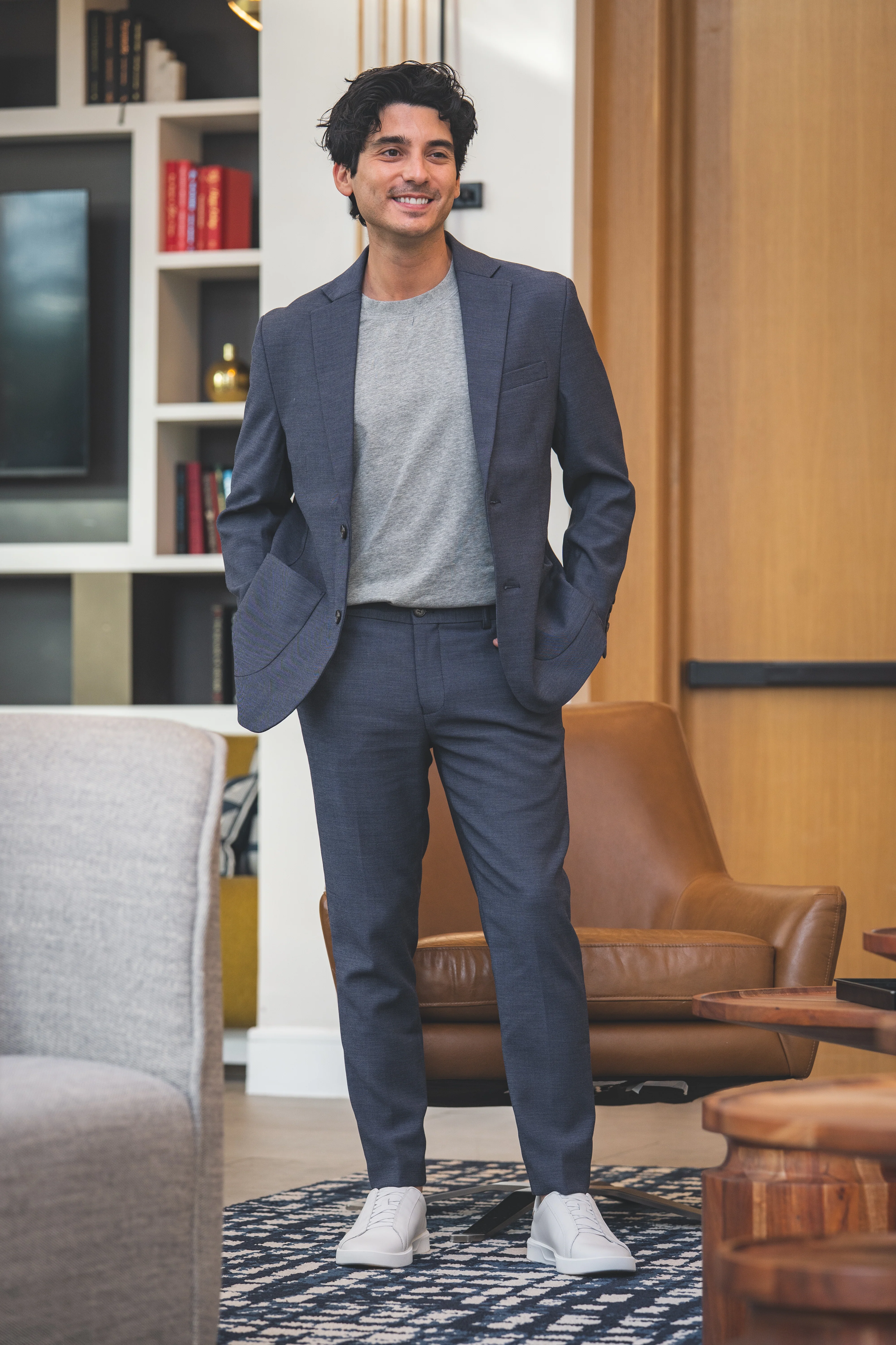 FlexPro Suit Pants Blue - Image 4