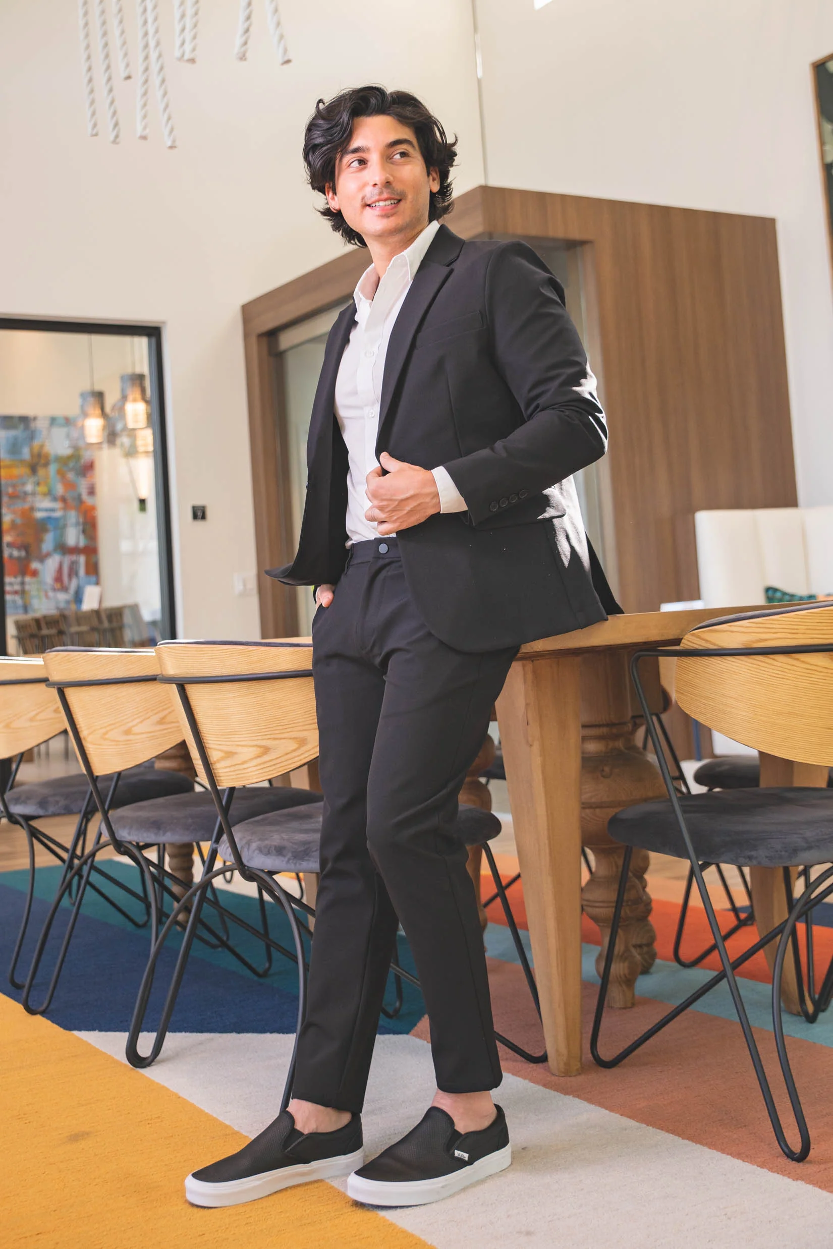 Super Stretch Suit Jacket Black - Image 11