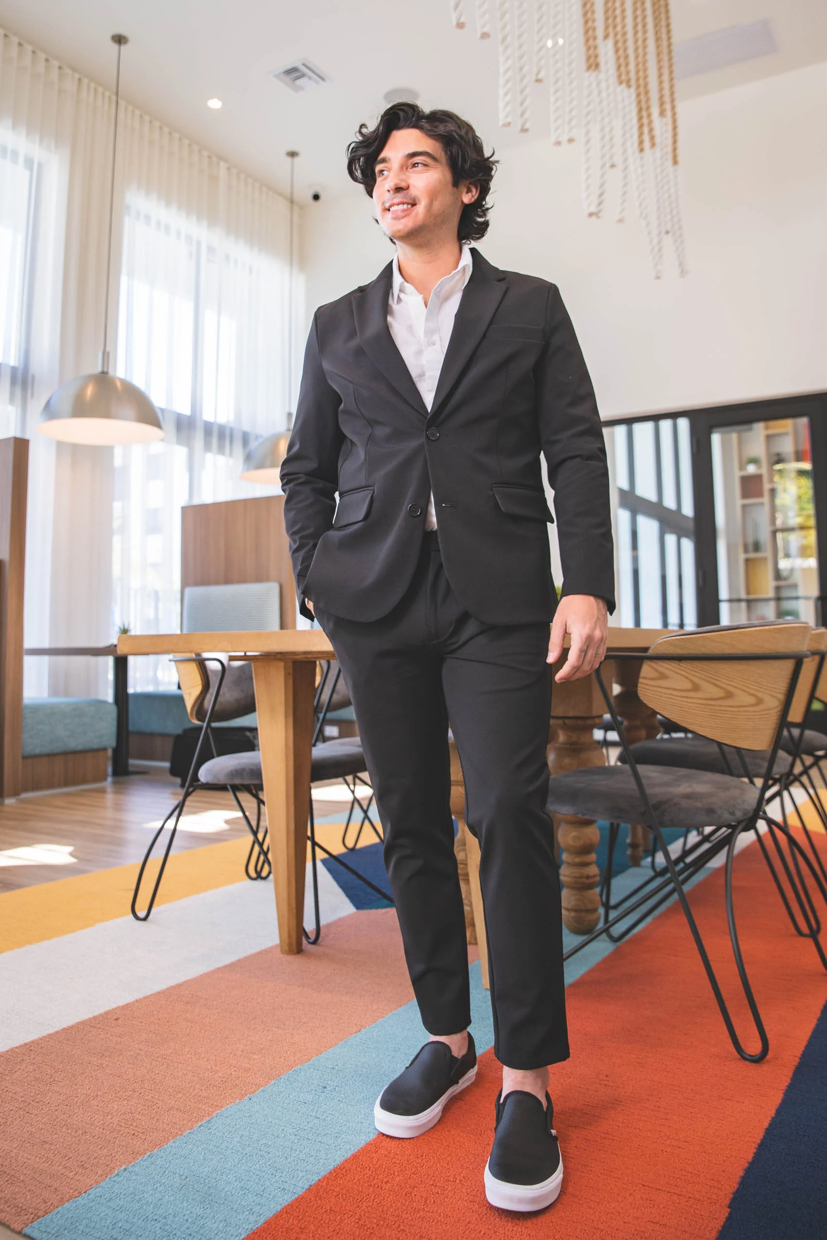Super Stretch Suit Jacket Black - Image 12