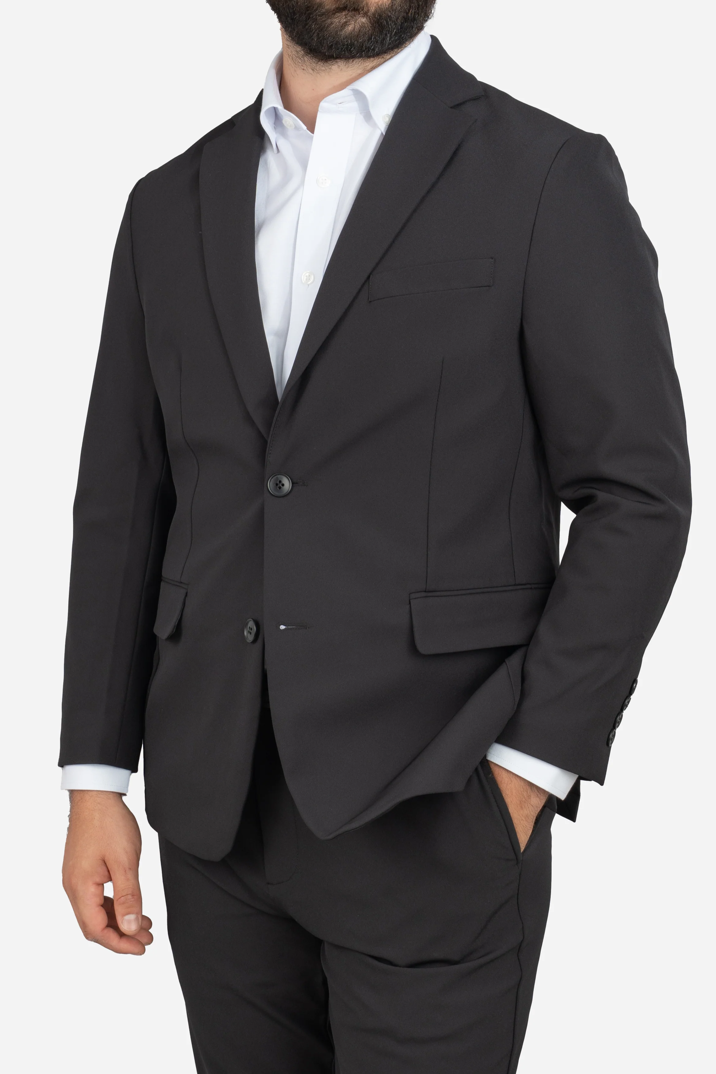 Super Stretch Suit Jacket Black - Image 3