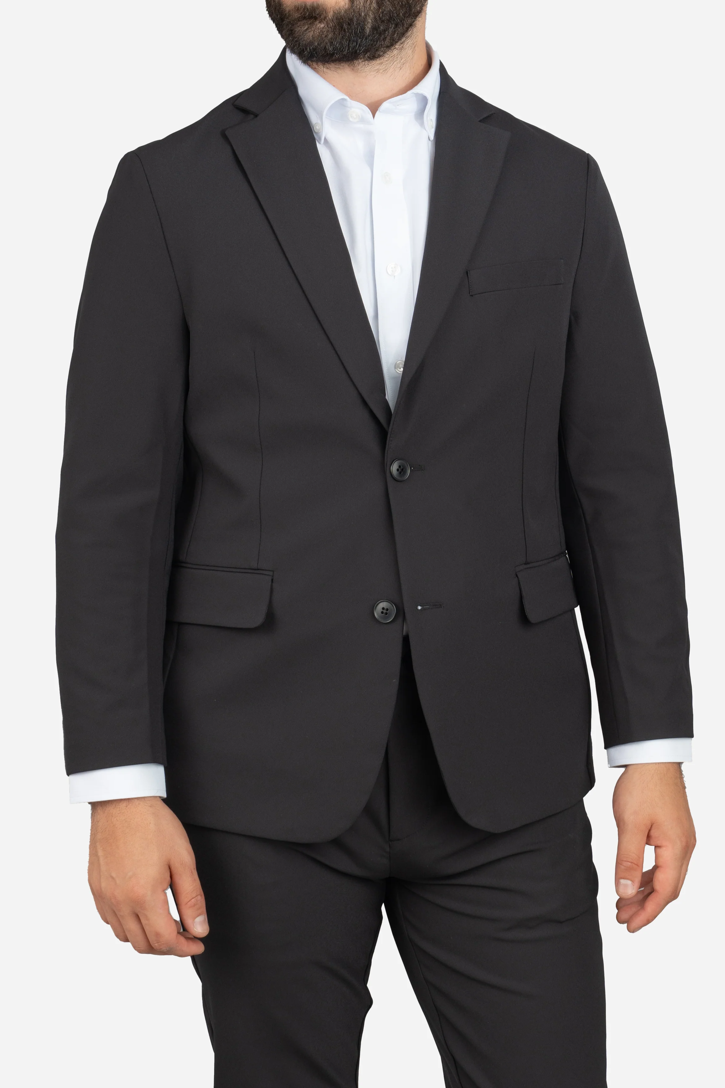 Super Stretch Suit Jacket Black - Image 4
