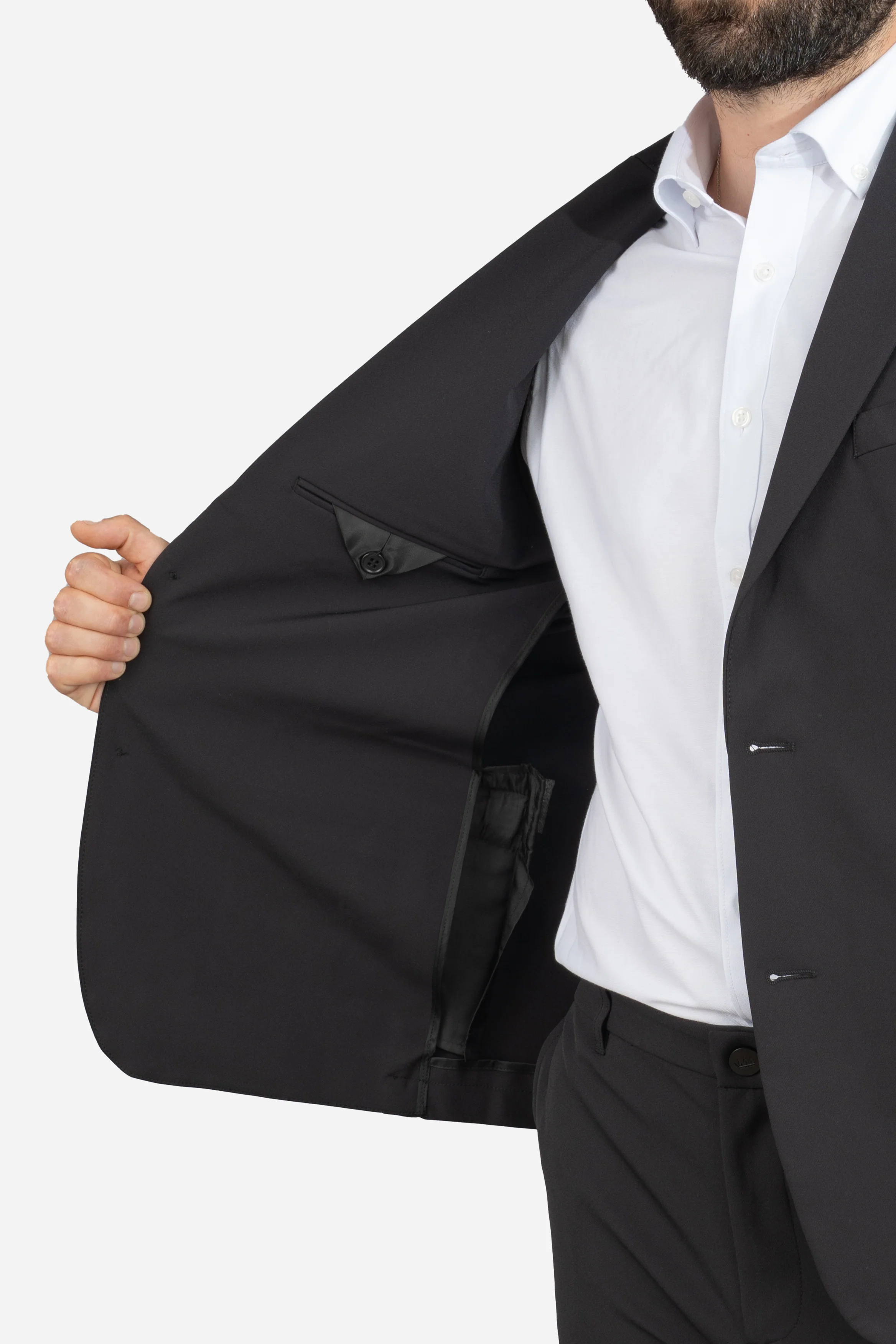 Super Stretch Suit Jacket Black - Image 7