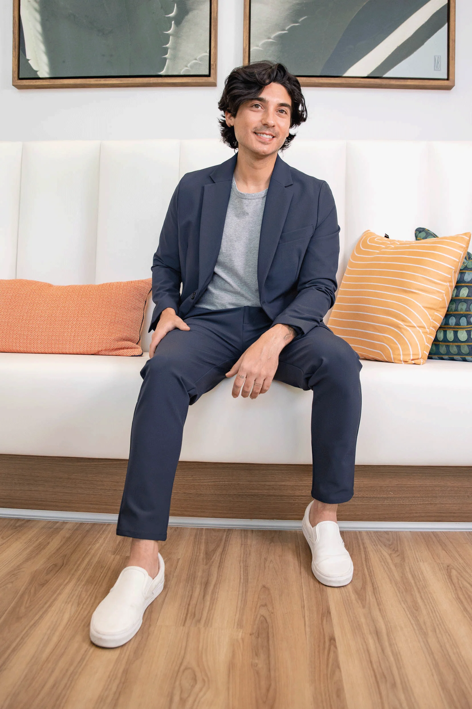 Super Stretch Suit Jacket Navy - Image 16