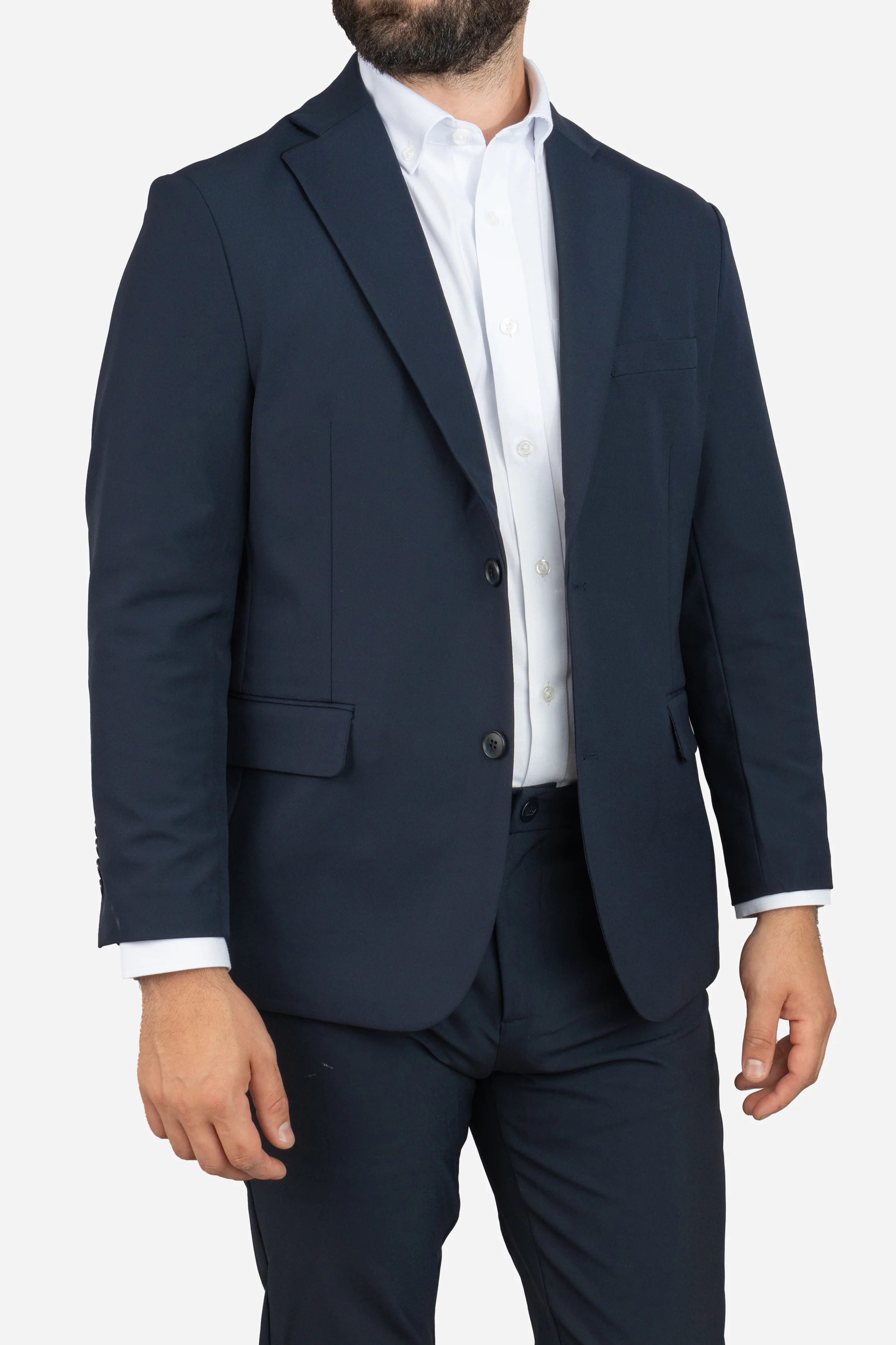Super Stretch Suit Jacket Navy - Image 3