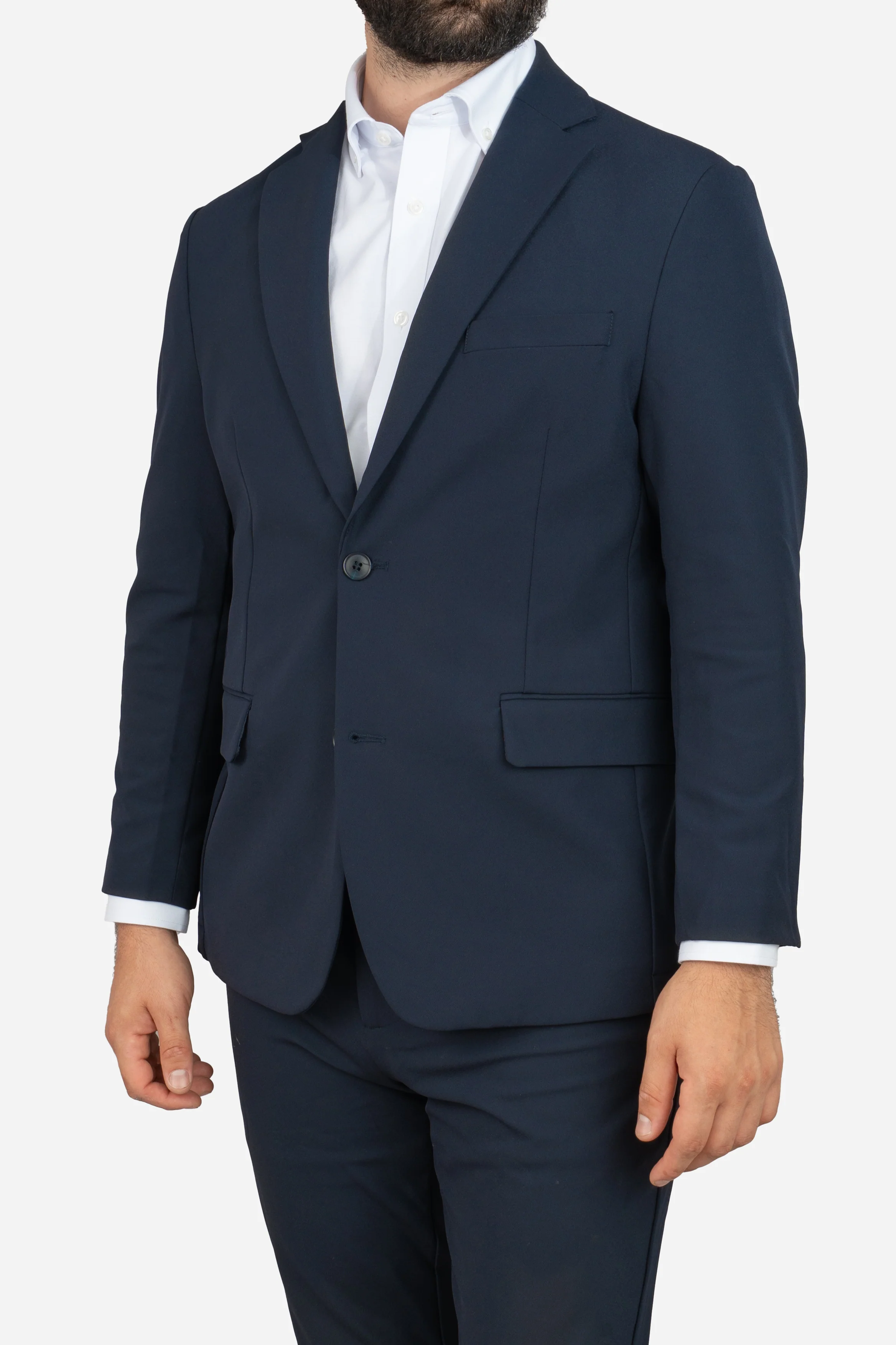 Super Stretch Suit Jacket Navy - Image 4