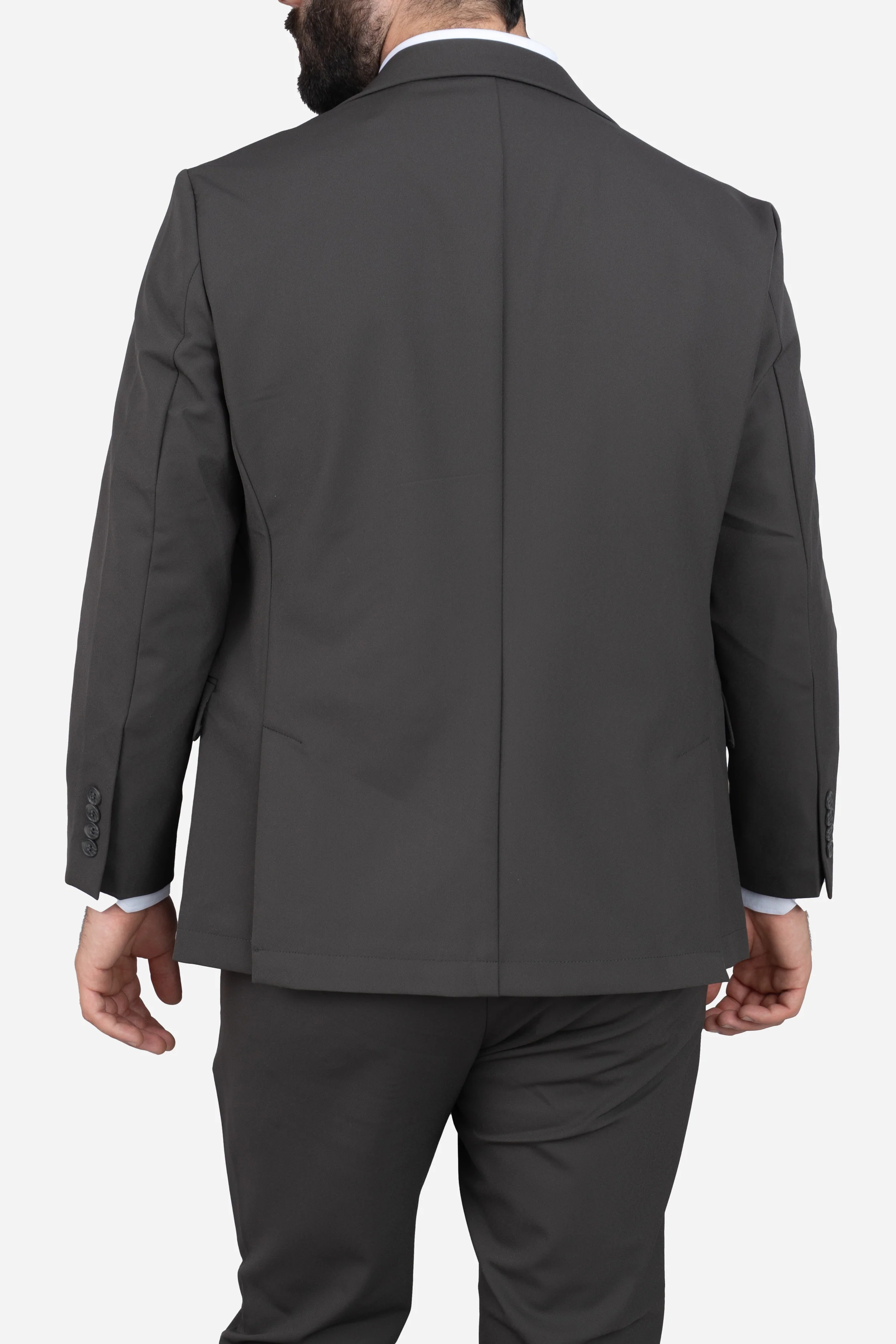Super Stretch Suit Jacket Charcoal - Image 4