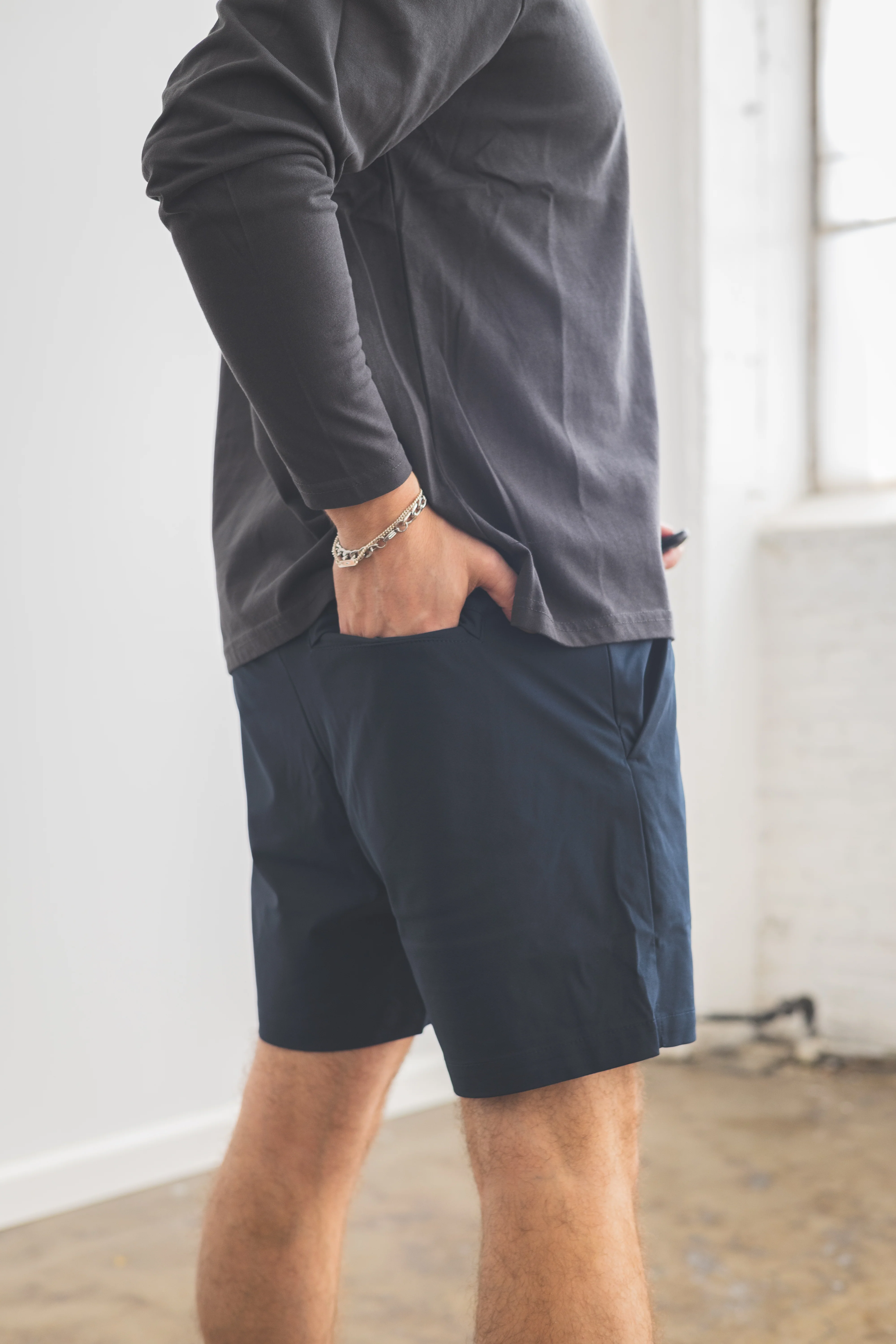Pace Performance Shorts Navy - Image 3