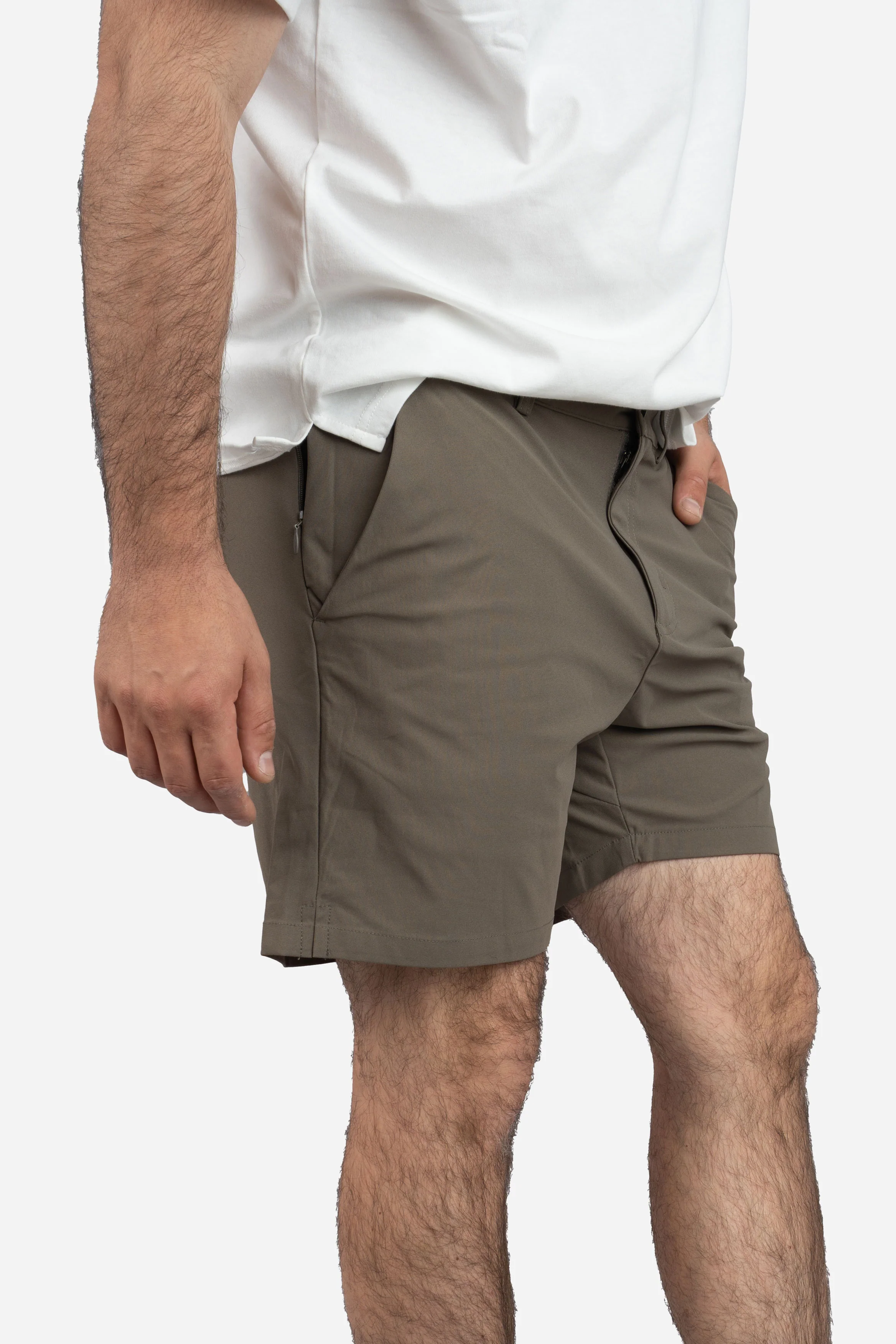 Pace Performance Shorts Taupe - Image 10