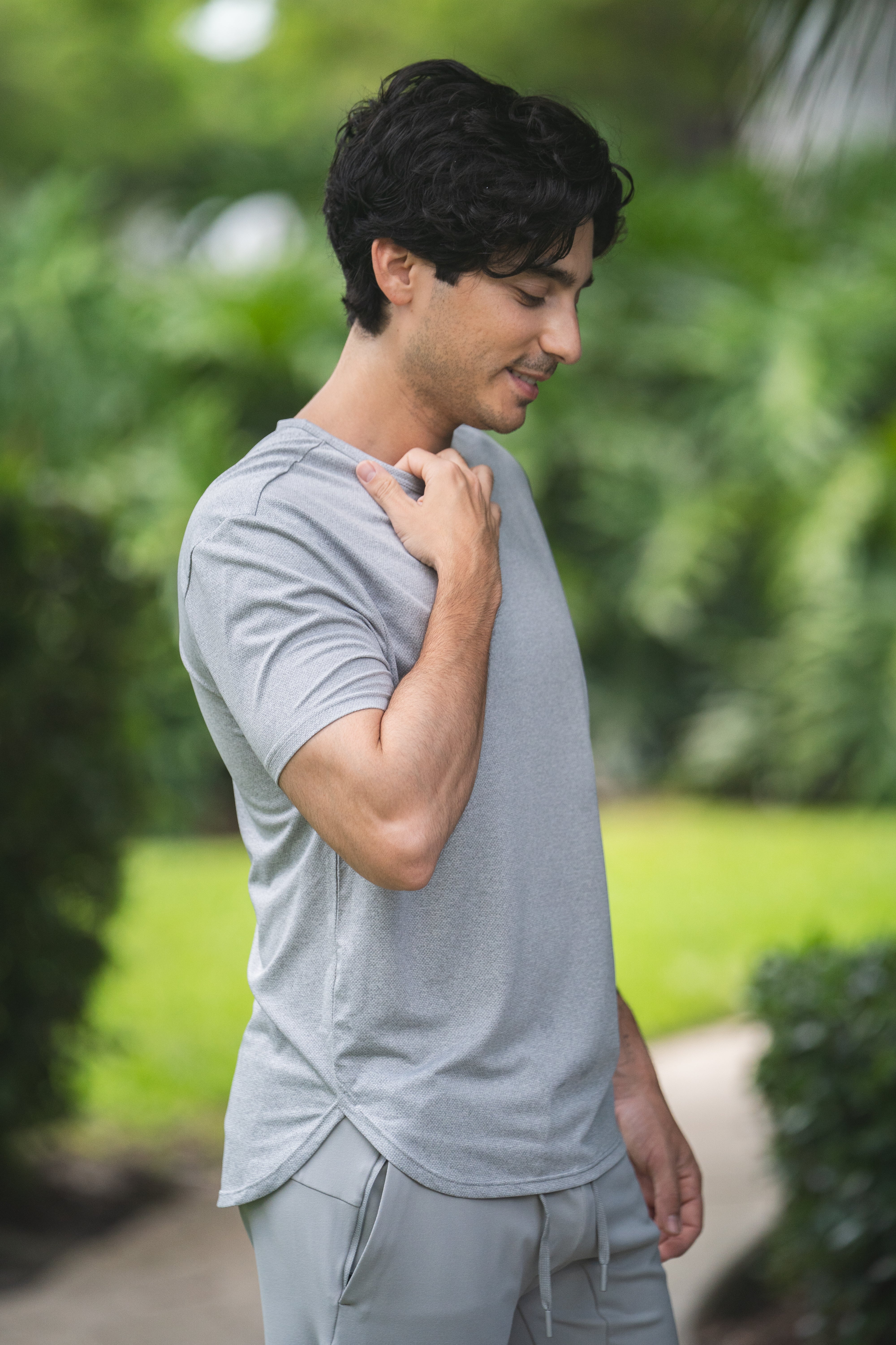 Running T-Shirt Light Gray - Image 20