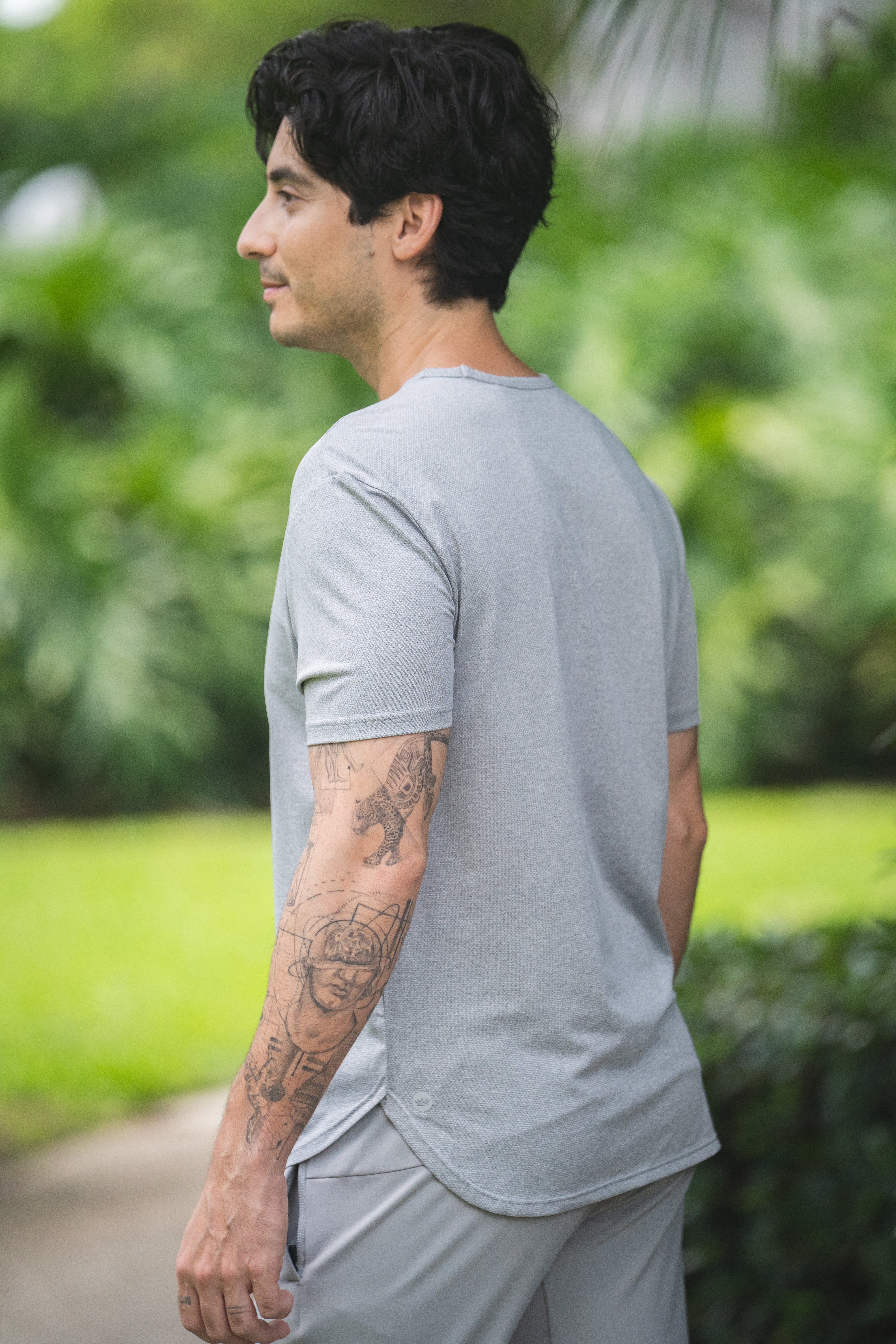 Running T-Shirt Light Gray - Image 24