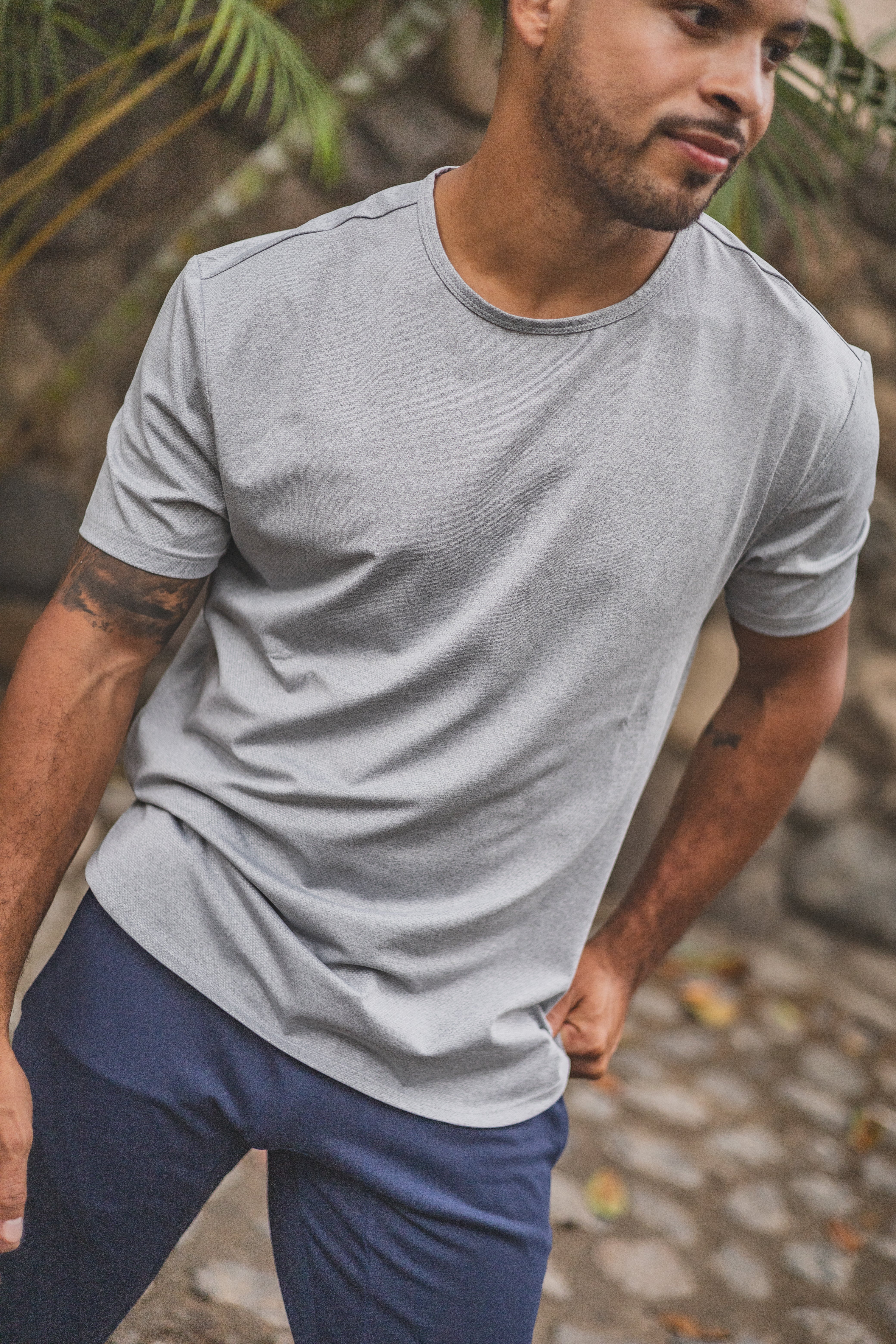 Running T-Shirt Light Gray - Image 3