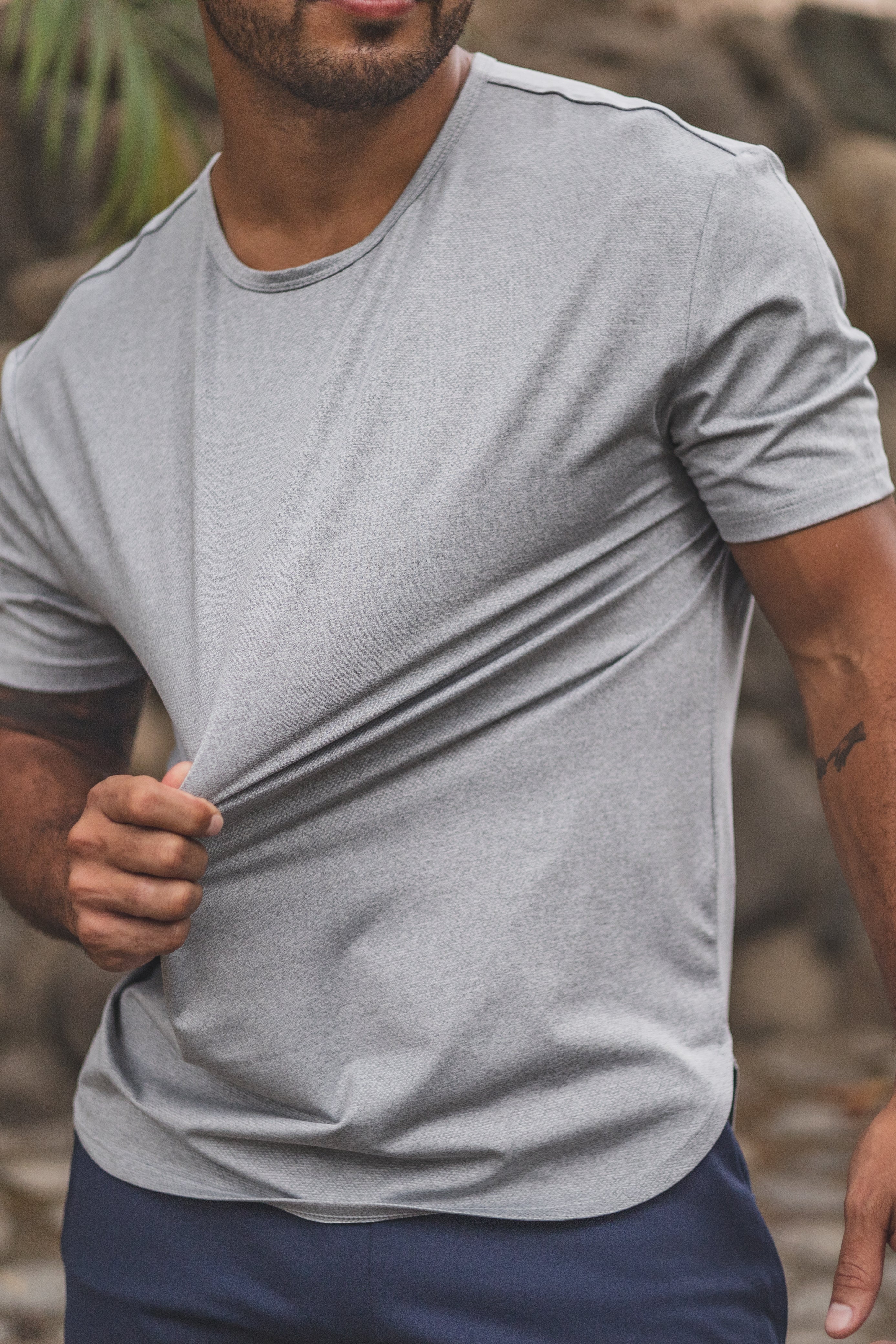 Running T-Shirt Light Gray - Image 4