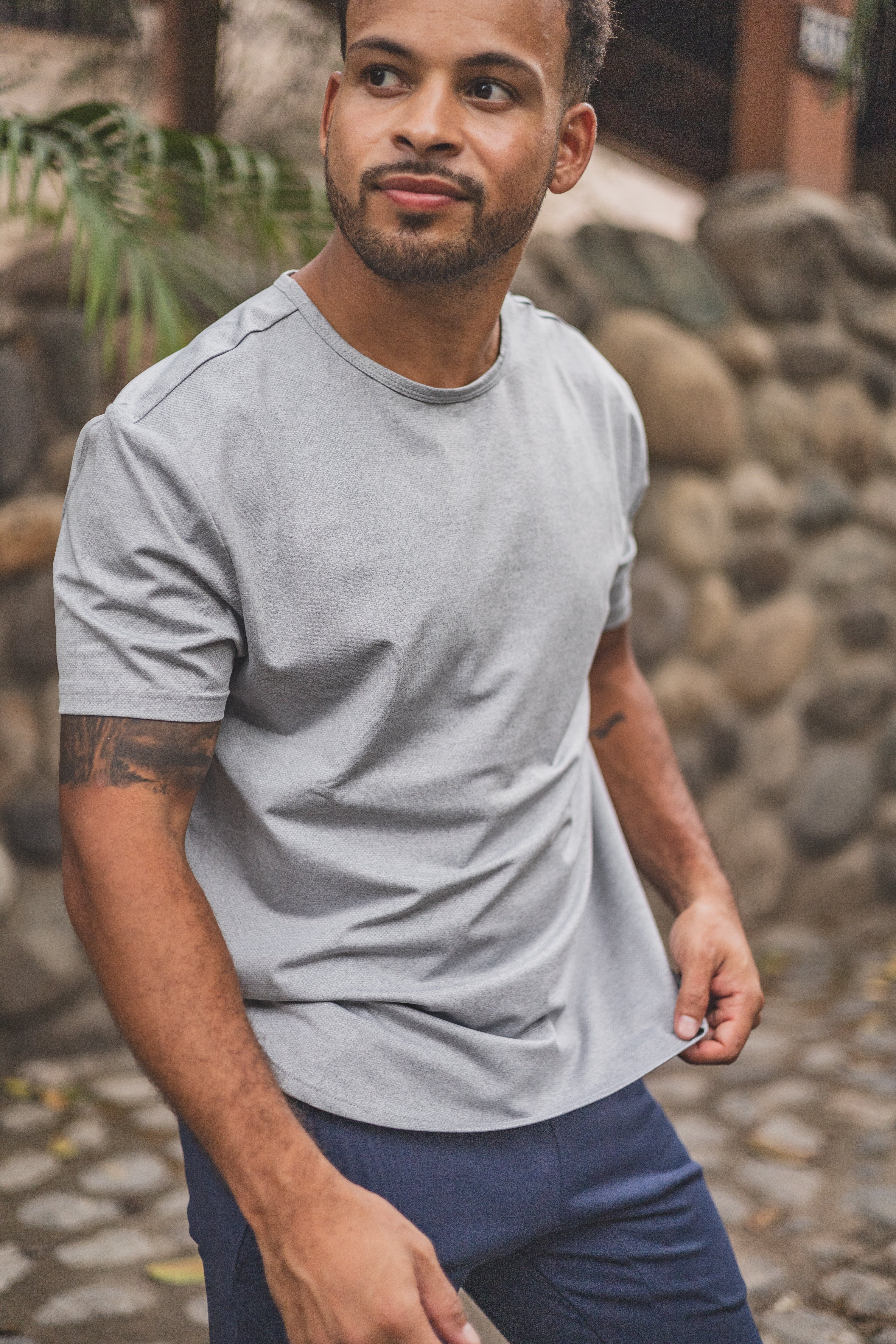 Running T-Shirt Light Gray - Image 5