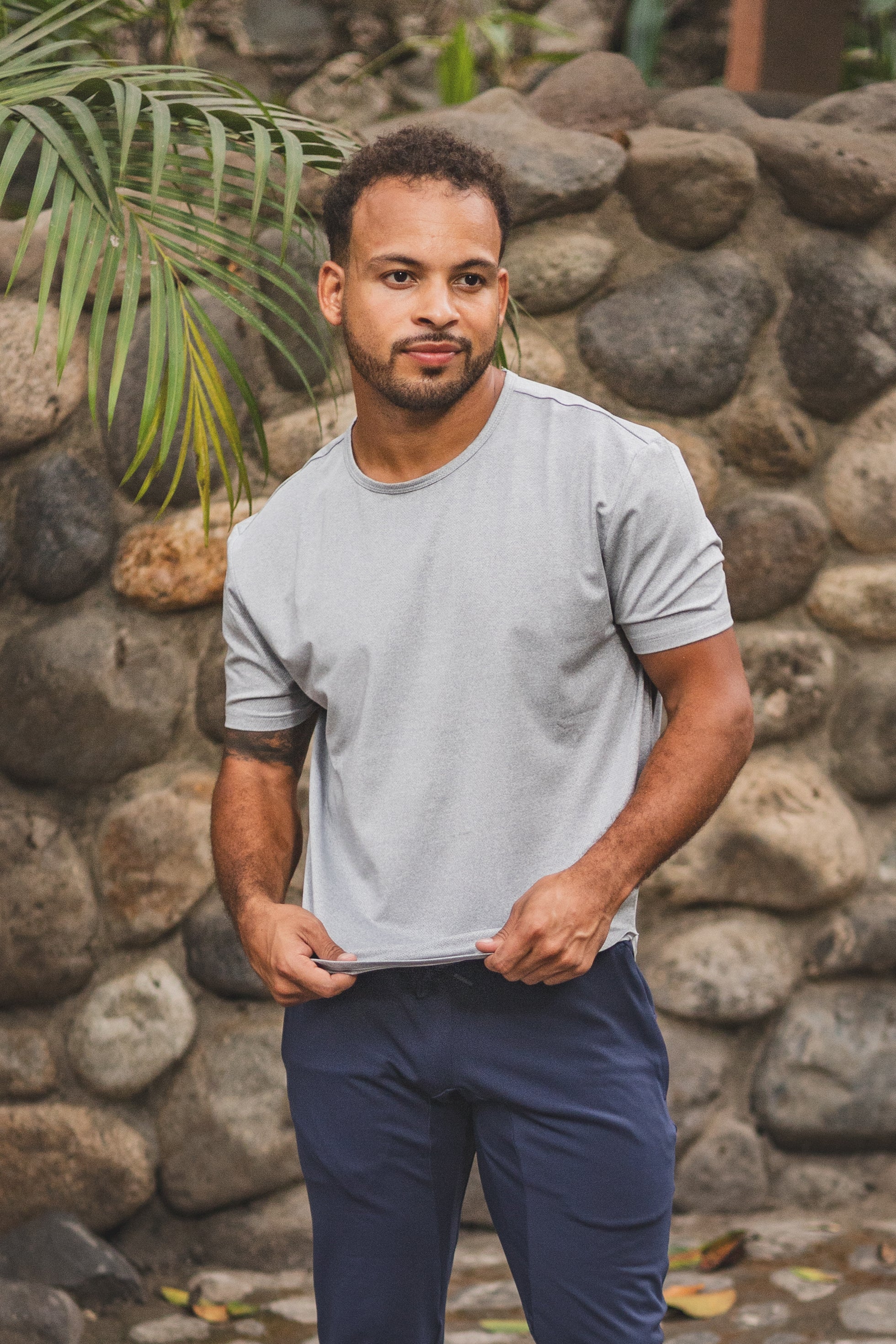 Running T-Shirt Light Gray - Image 8