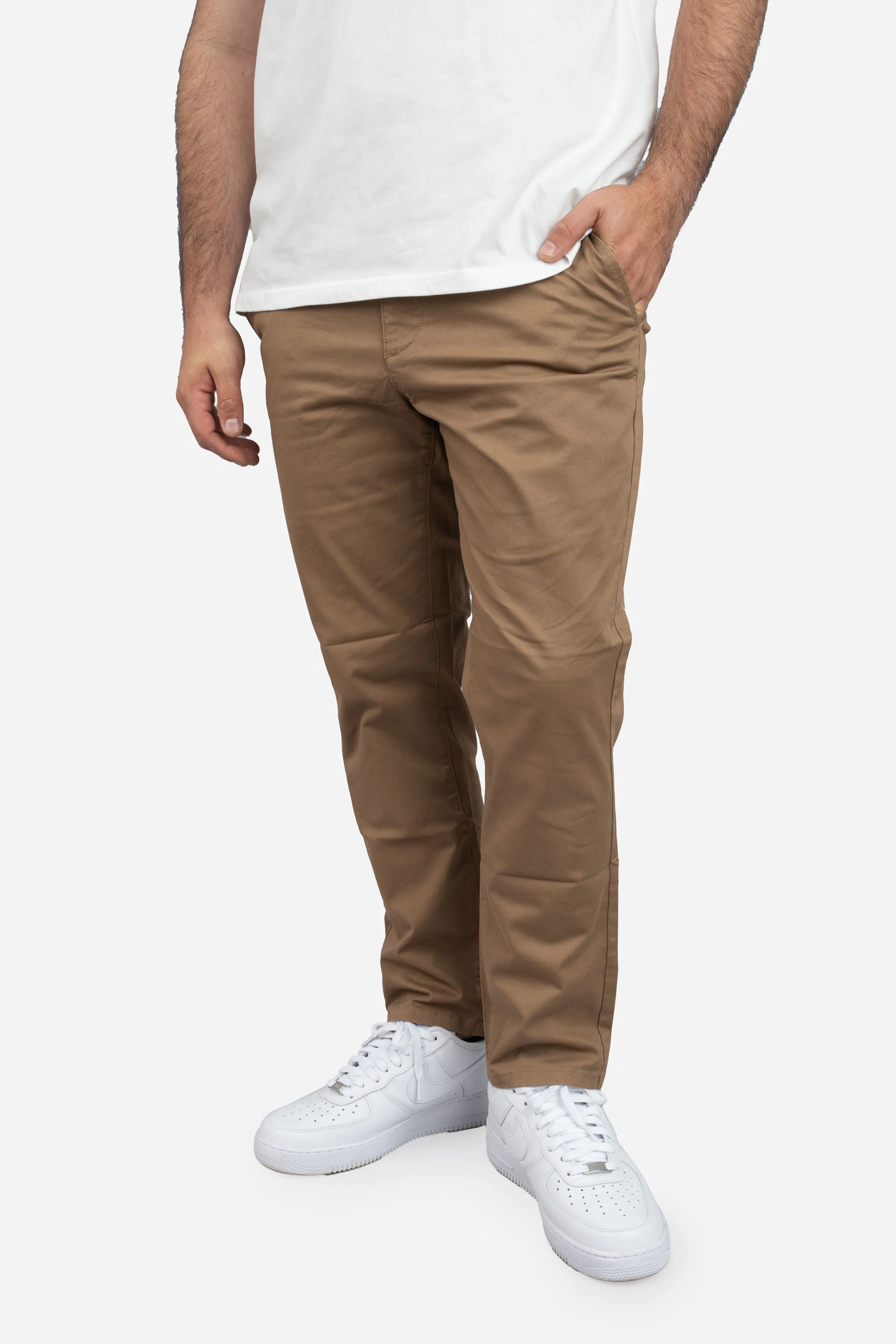 Straight Fit Core Stretch Chino Almond - Image 3
