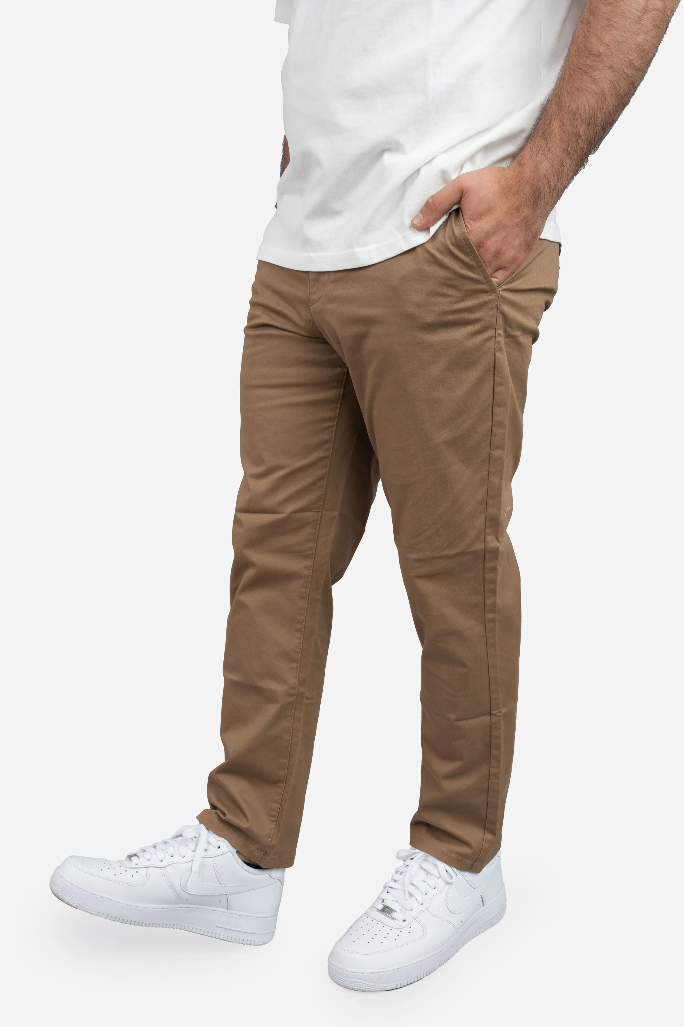 Straight Fit Core Stretch Chino Almond - Image 4
