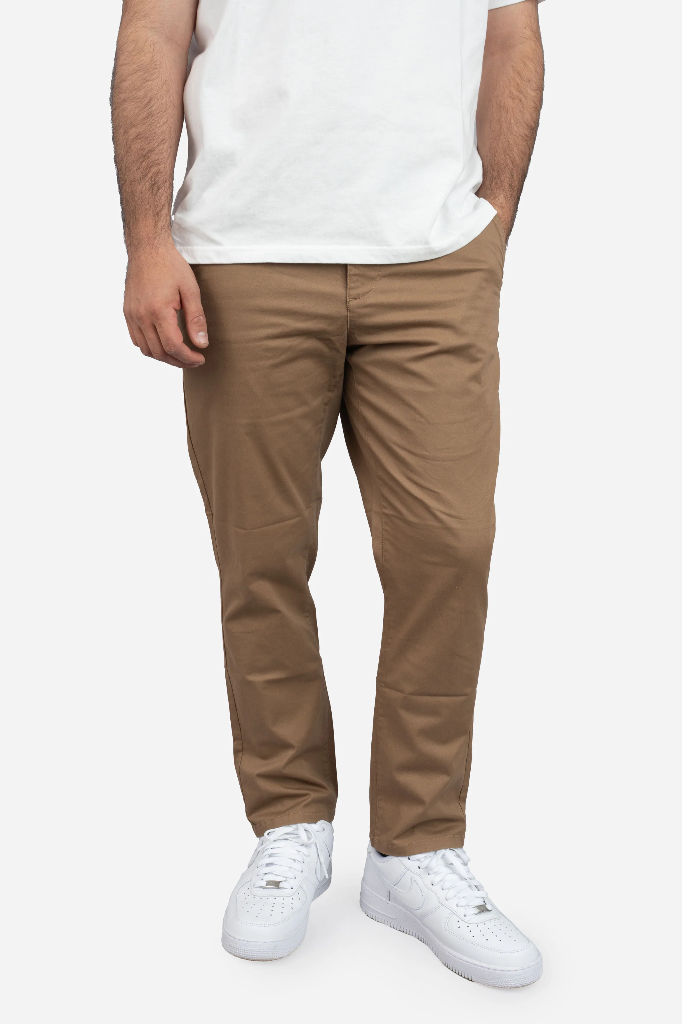 Straight Fit Core Stretch Chino Almond - Image 5