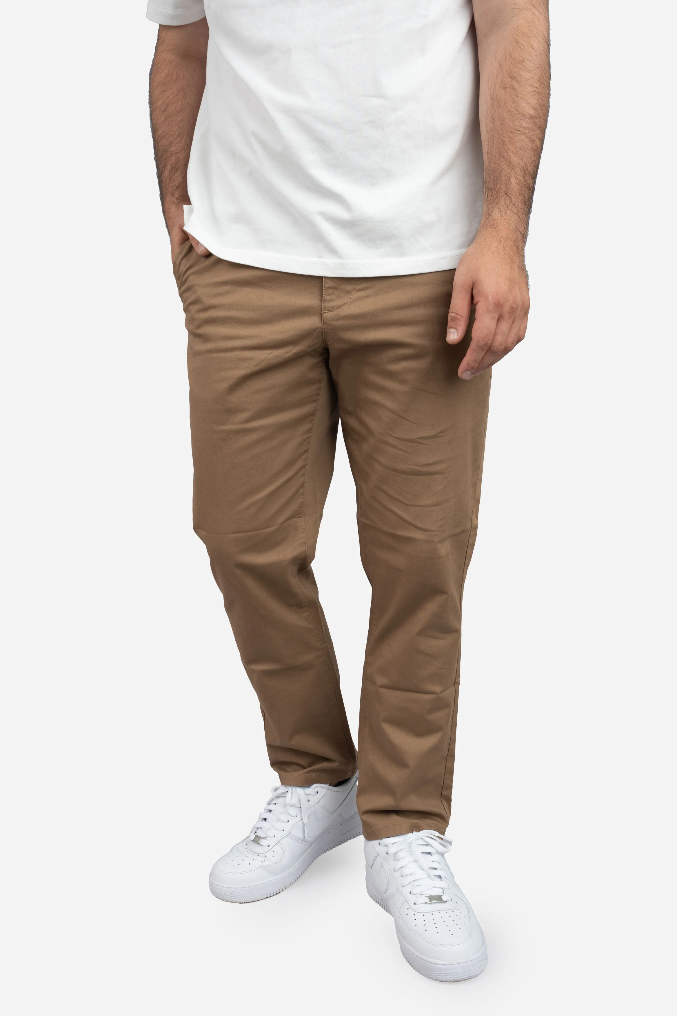 Straight Fit Core Stretch Chino Almond - Image 7