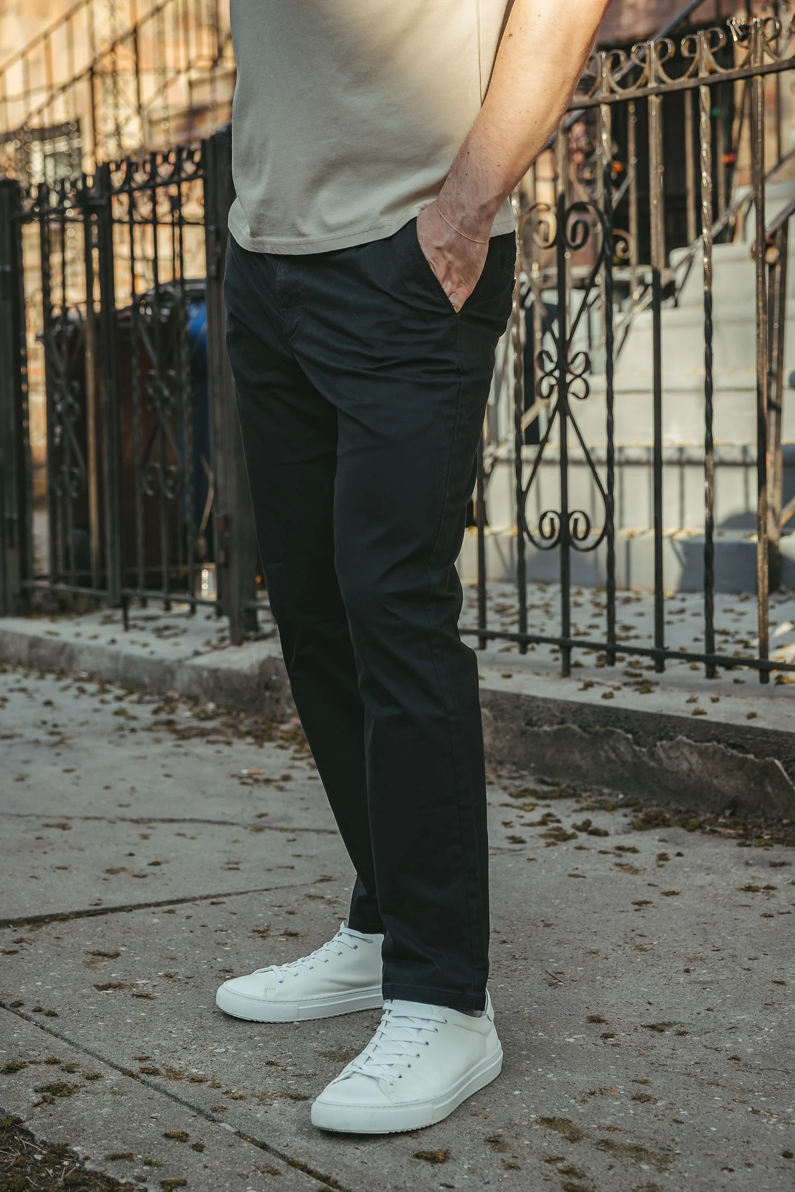 Straight Fit Core Stretch Chino Black - Image 3