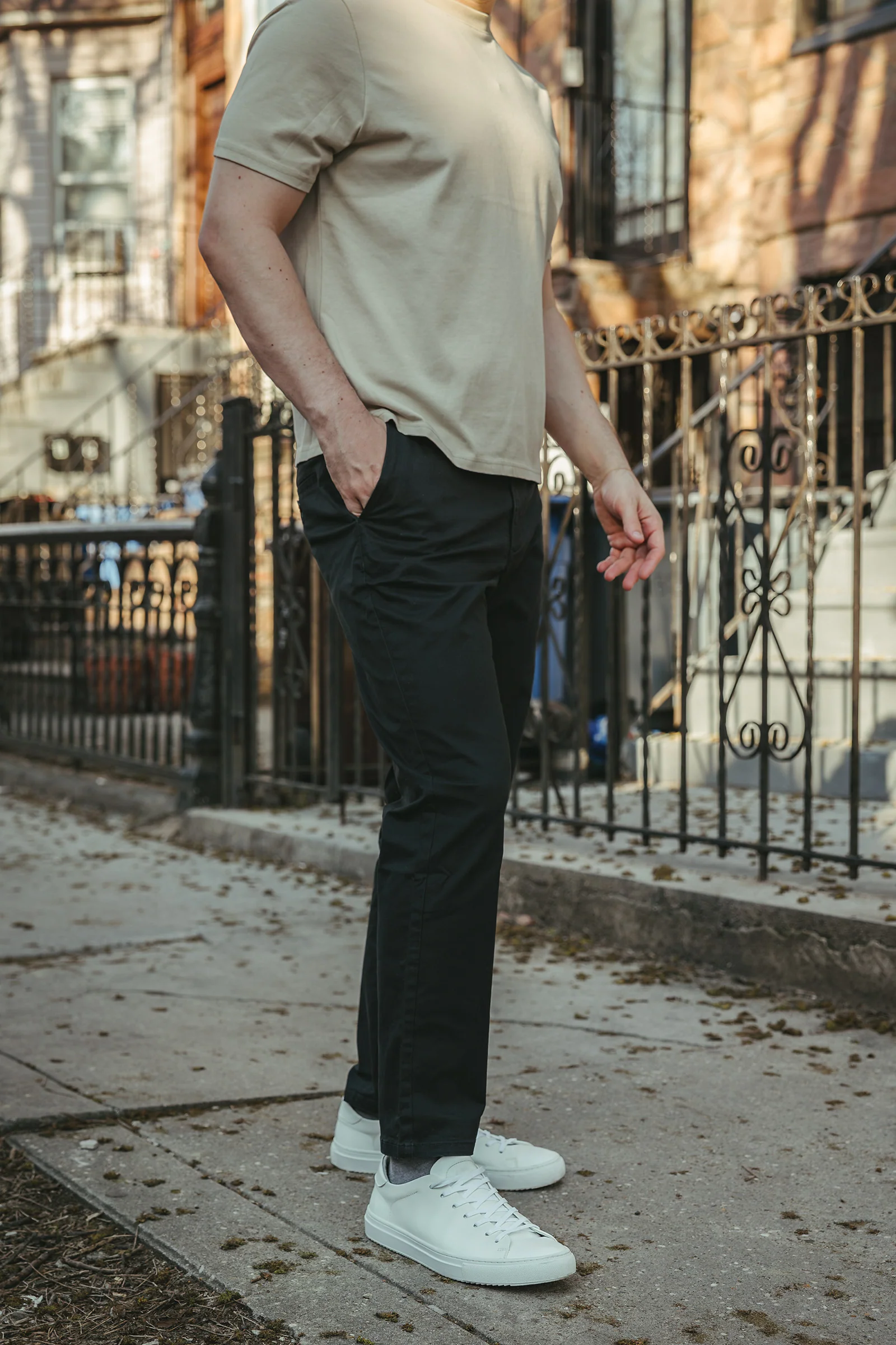 Straight Fit Core Stretch Chino Black - Image 4
