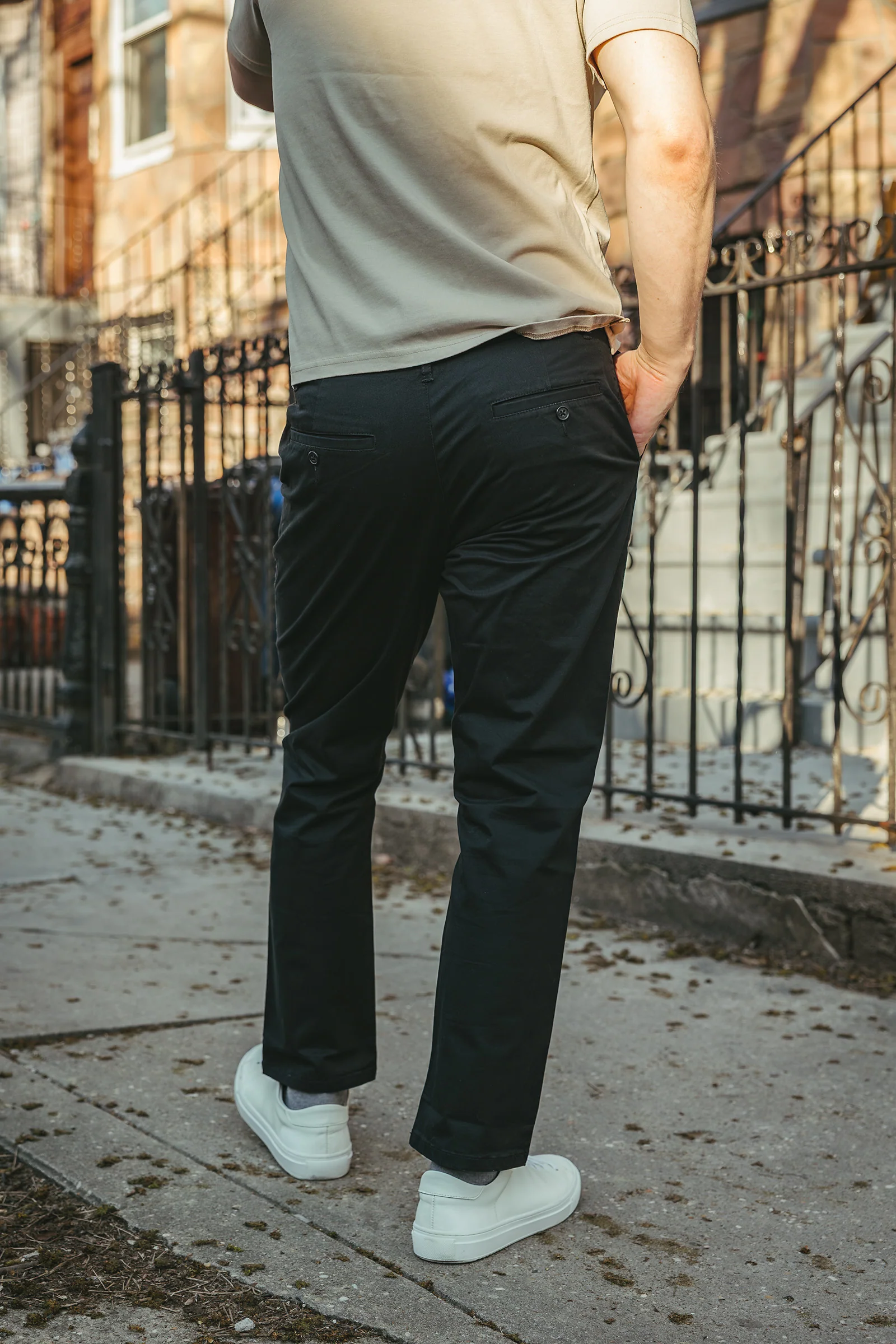 Straight Fit Core Stretch Chino Black - Image 5