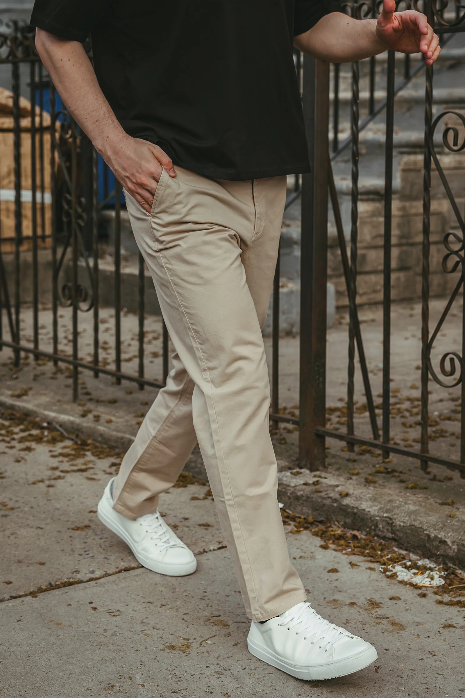 Straight Fit Core Stretch Chino Khaki - Image 6