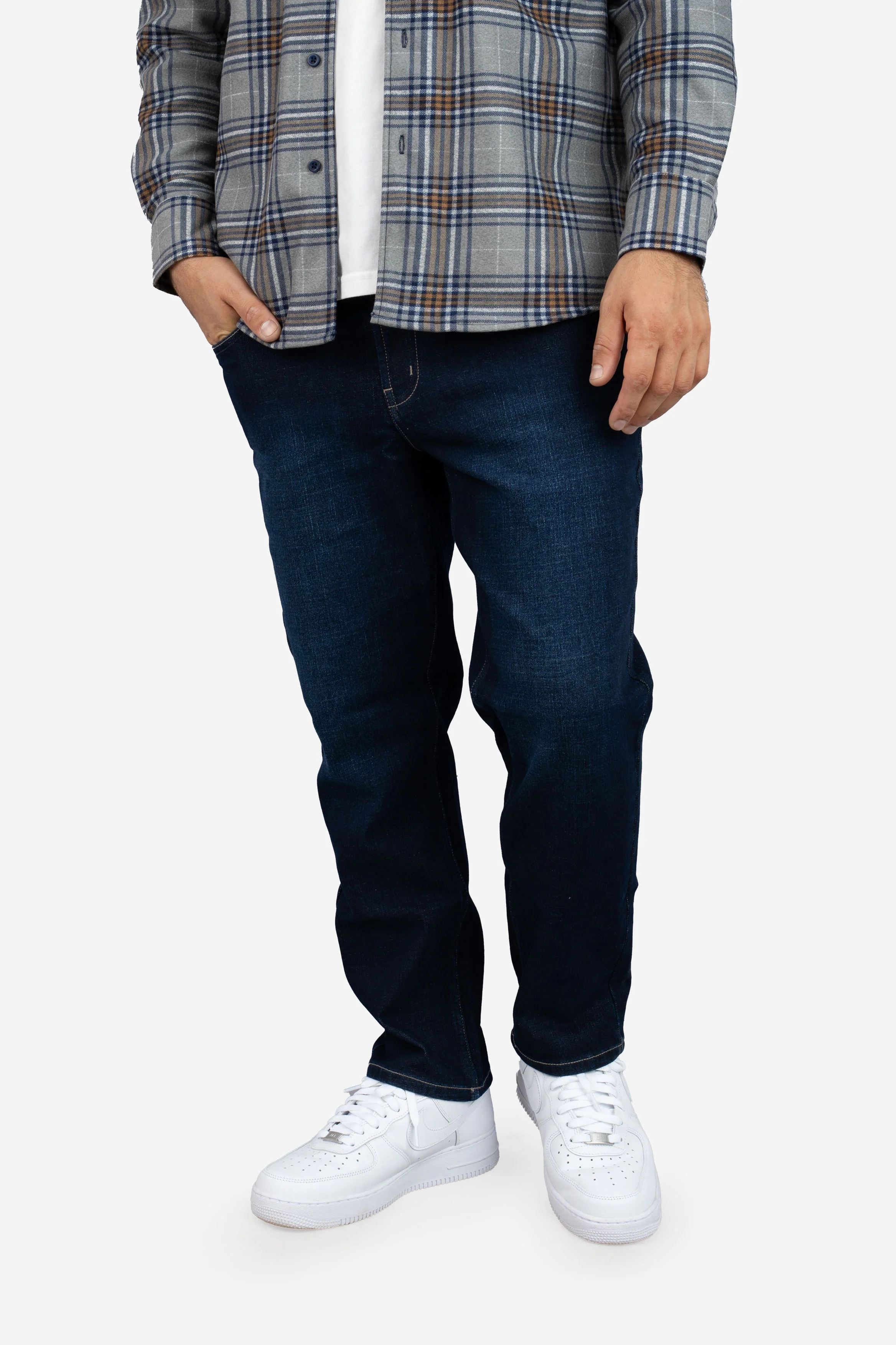 Straight Fit Stretch Jeans Dark Wash - Image 11