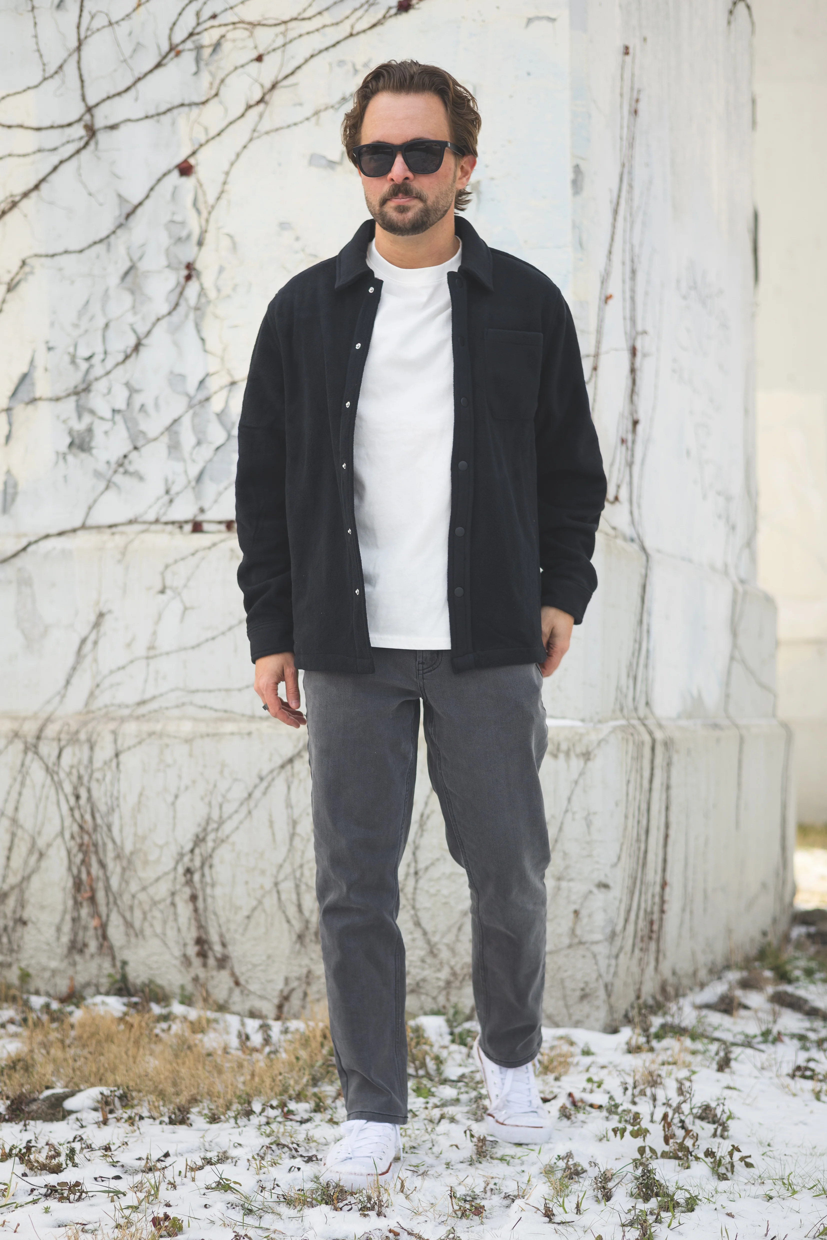 Straight Fit Stretch Jeans Gray - Image 10