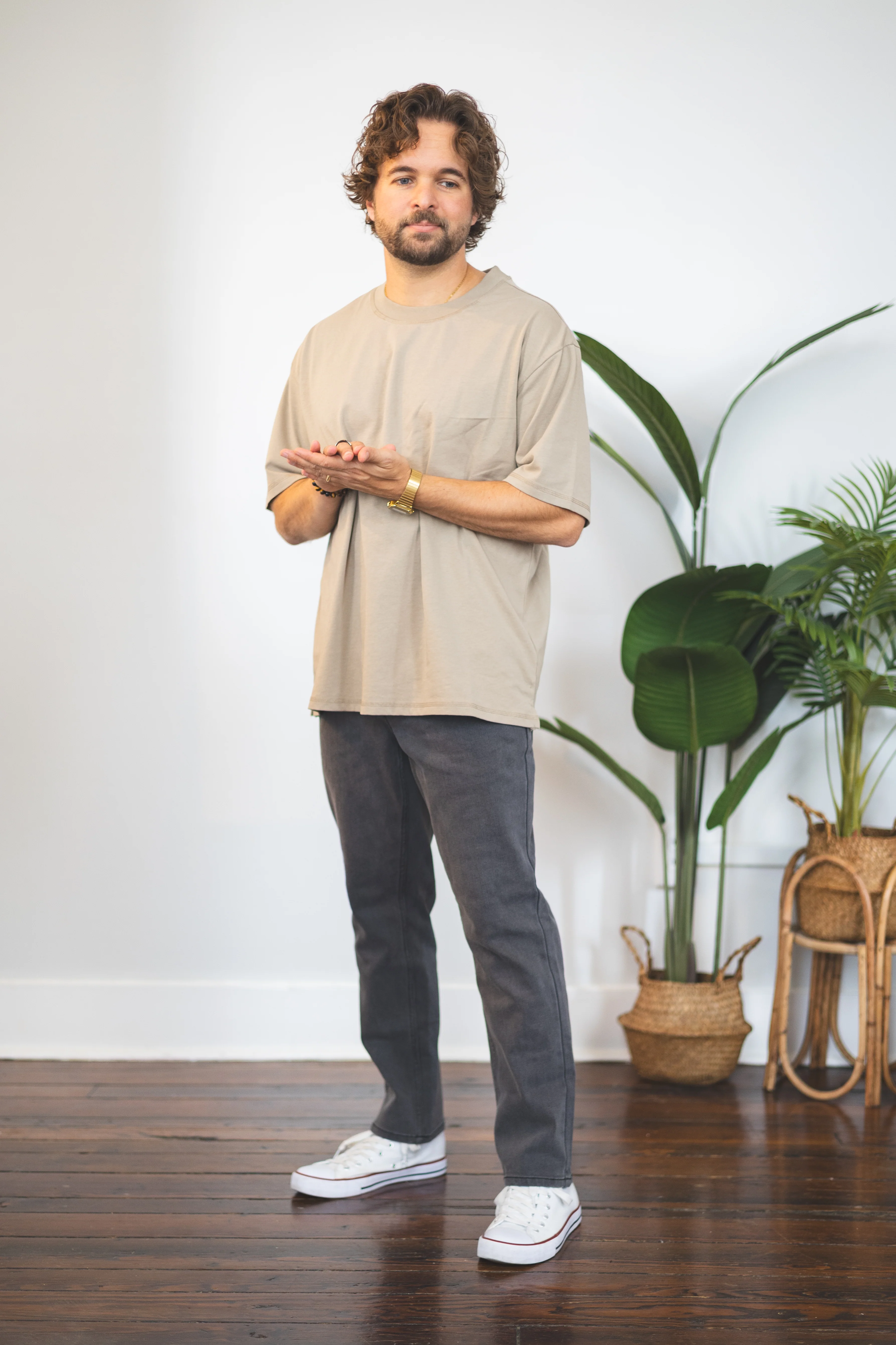Straight Fit Stretch Jeans Gray - Image 16