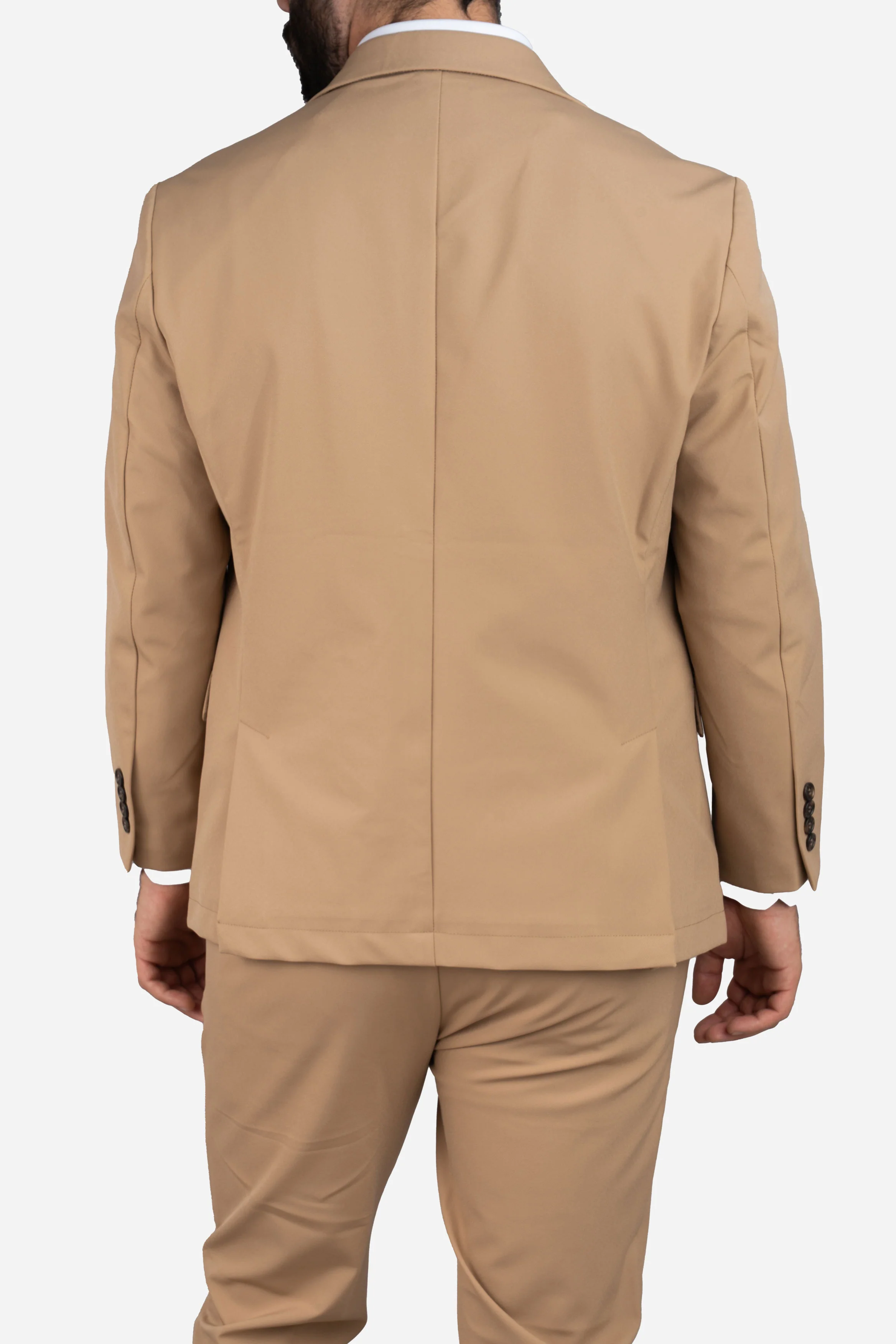 Super Stretch Suit Jacket Khaki - Image 5
