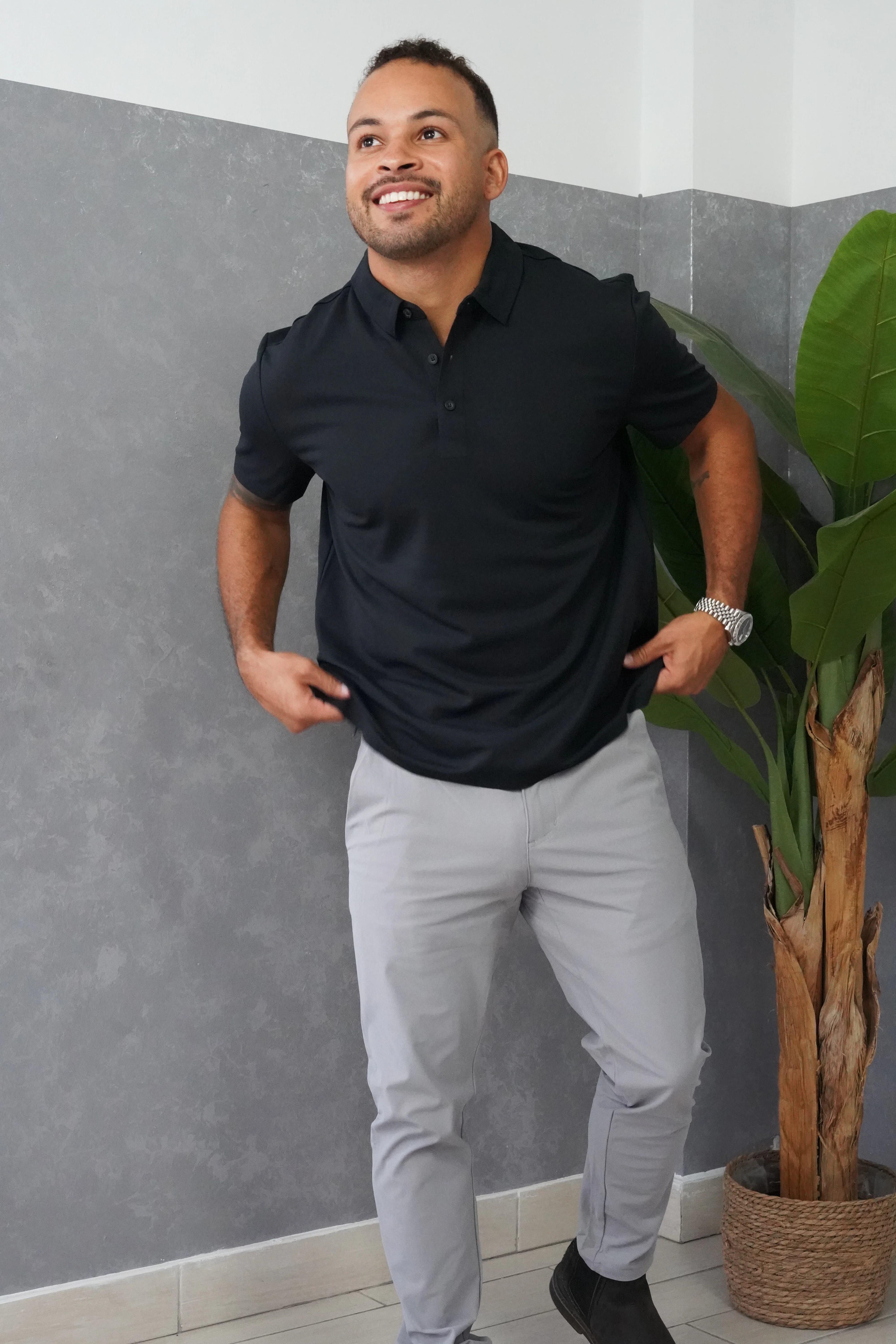 Tech Polo Black - Image 10