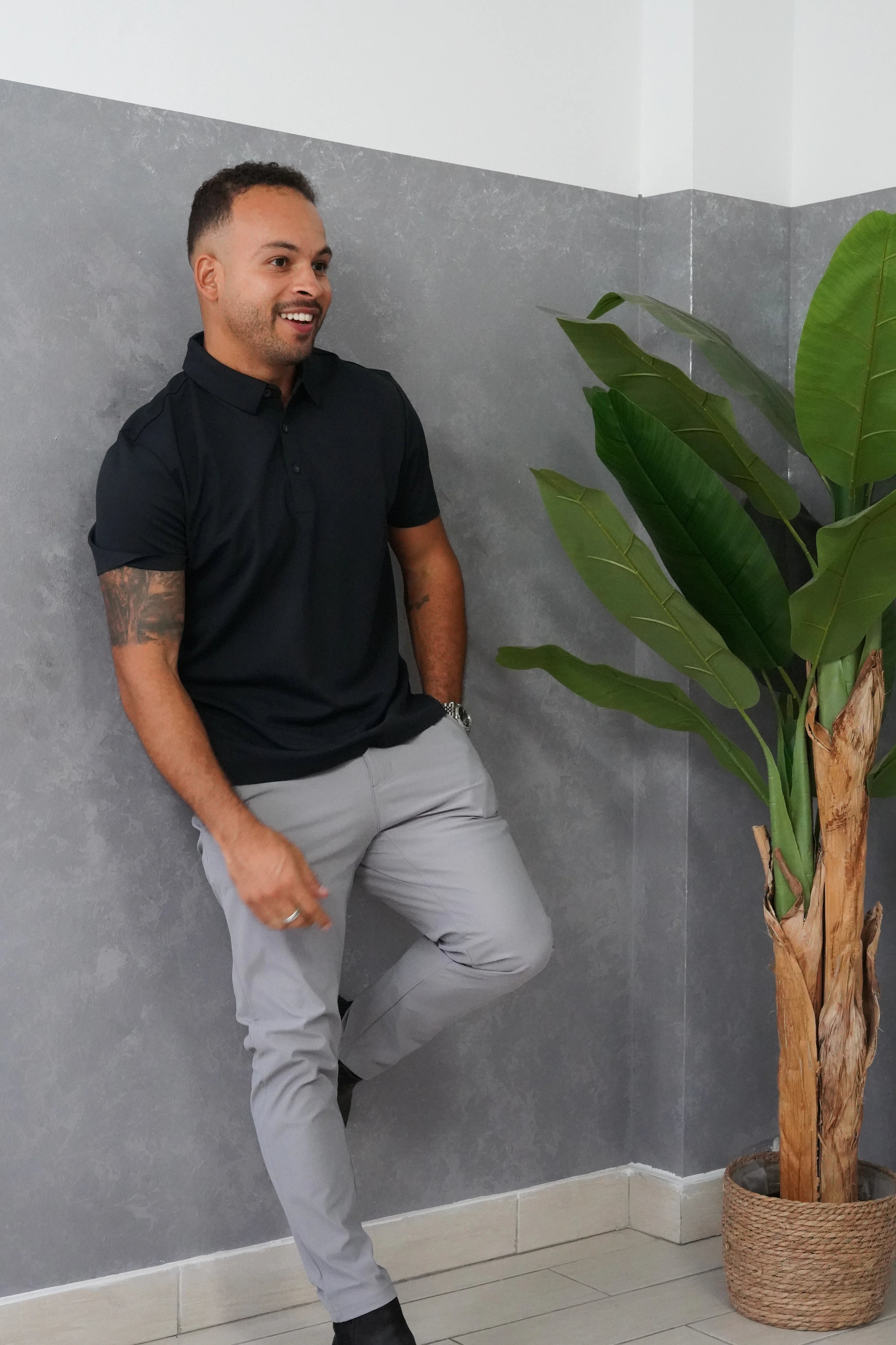 Tech Polo Black - Image 6