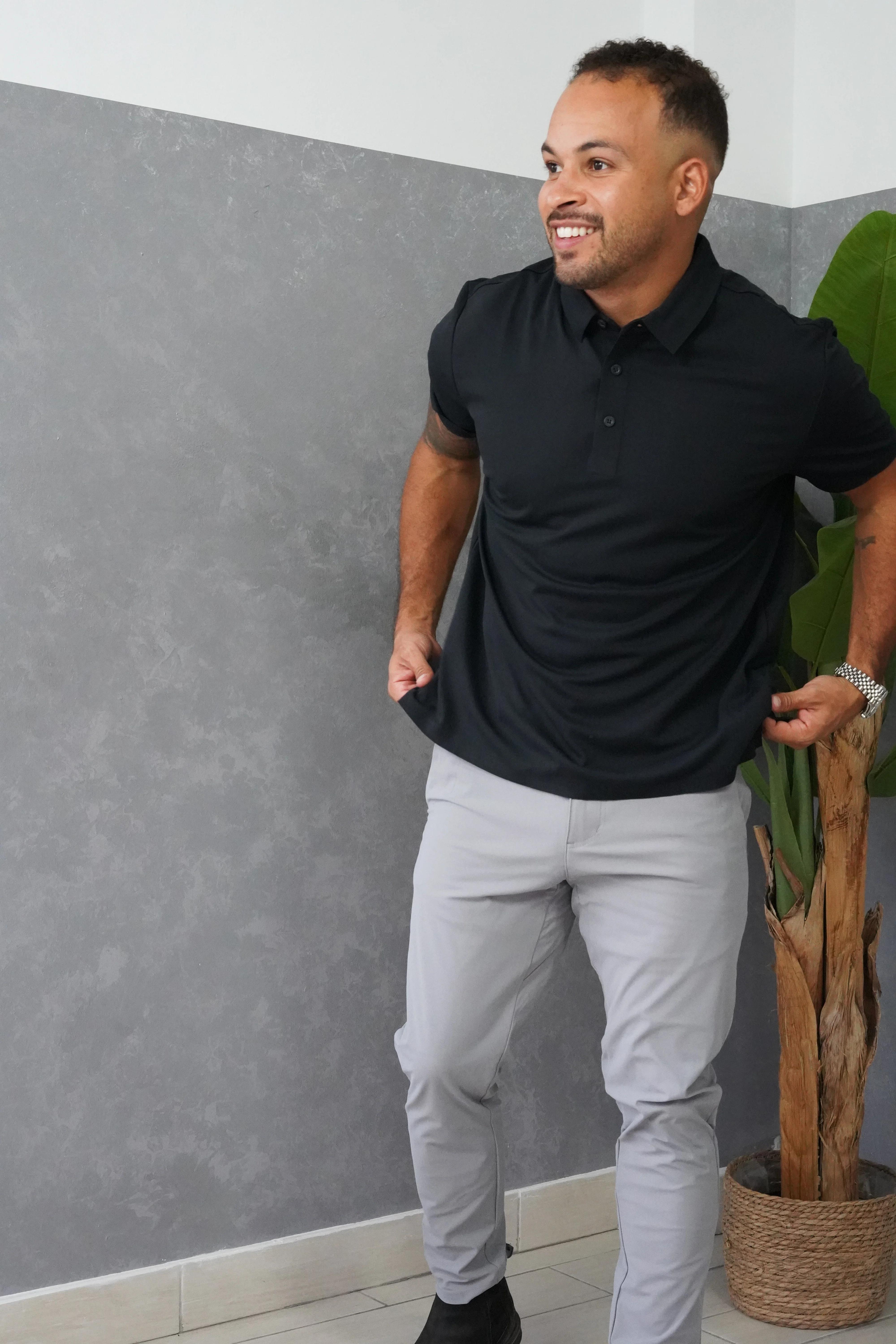 Tech Polo Black - Image 7