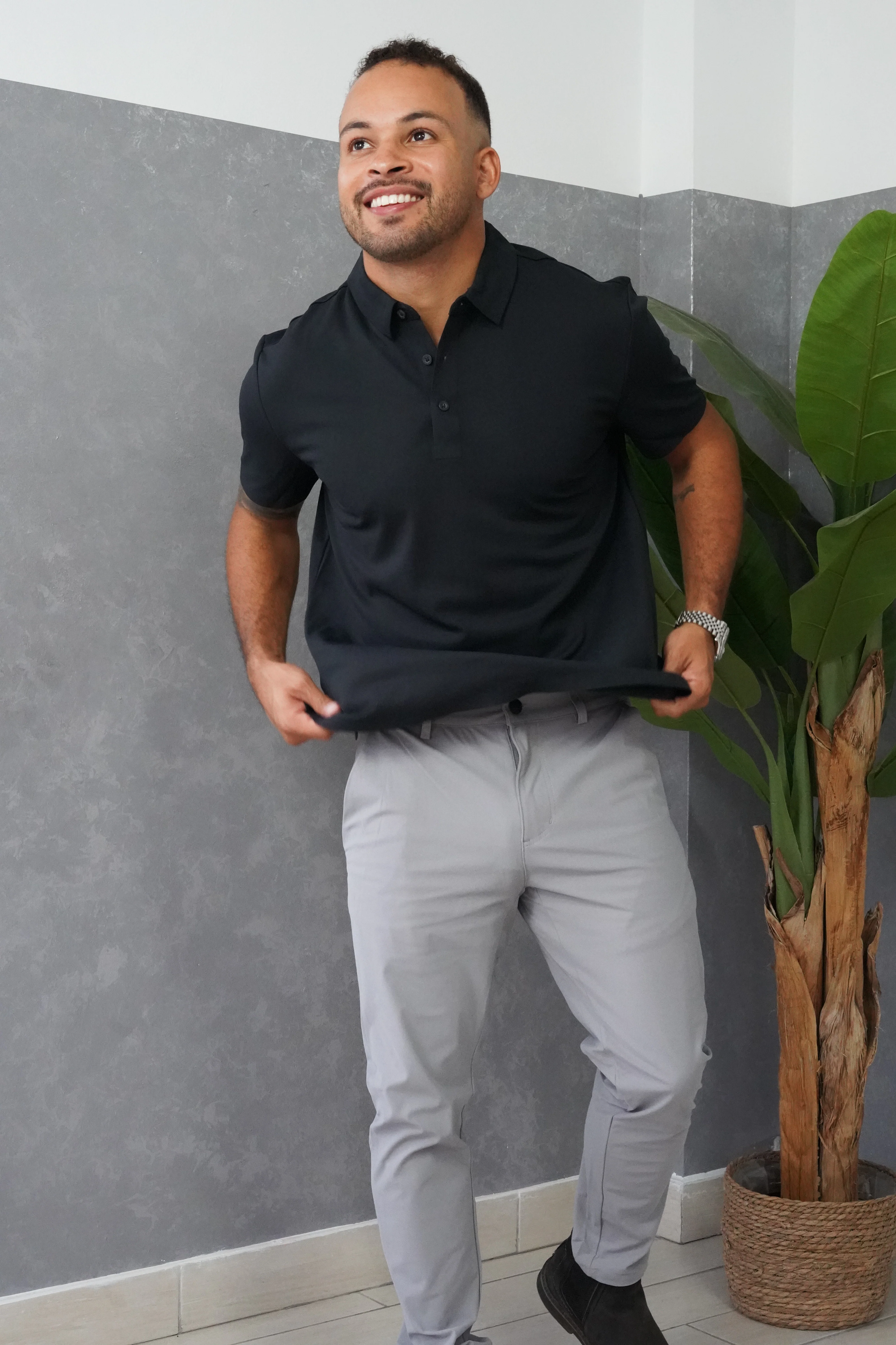 Tech Polo Black - Image 9